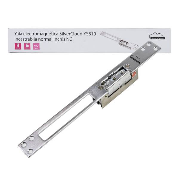 Yala SilverCloud YS810 elektromagnetische Einbau-Türklingel, Fail Secure NC