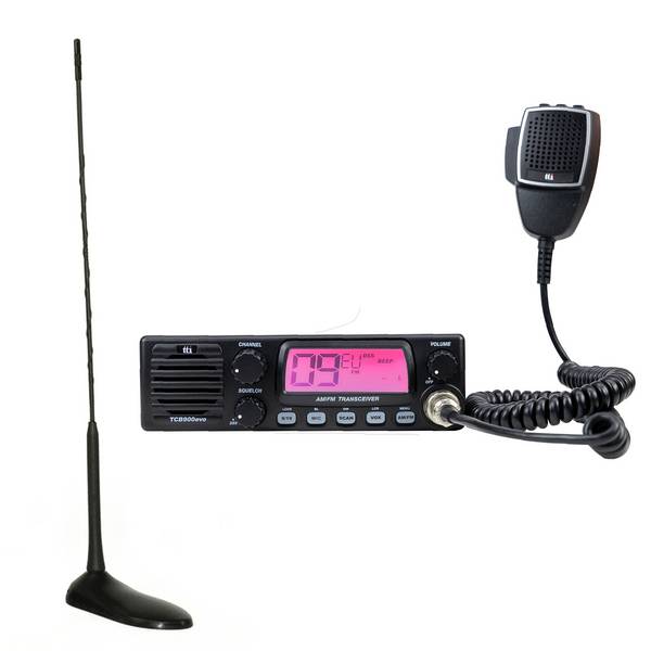 CB TTi TCB-900 EVO Radiosender-Kit + PNI Extra 45 CB-Antenne mit Magnet