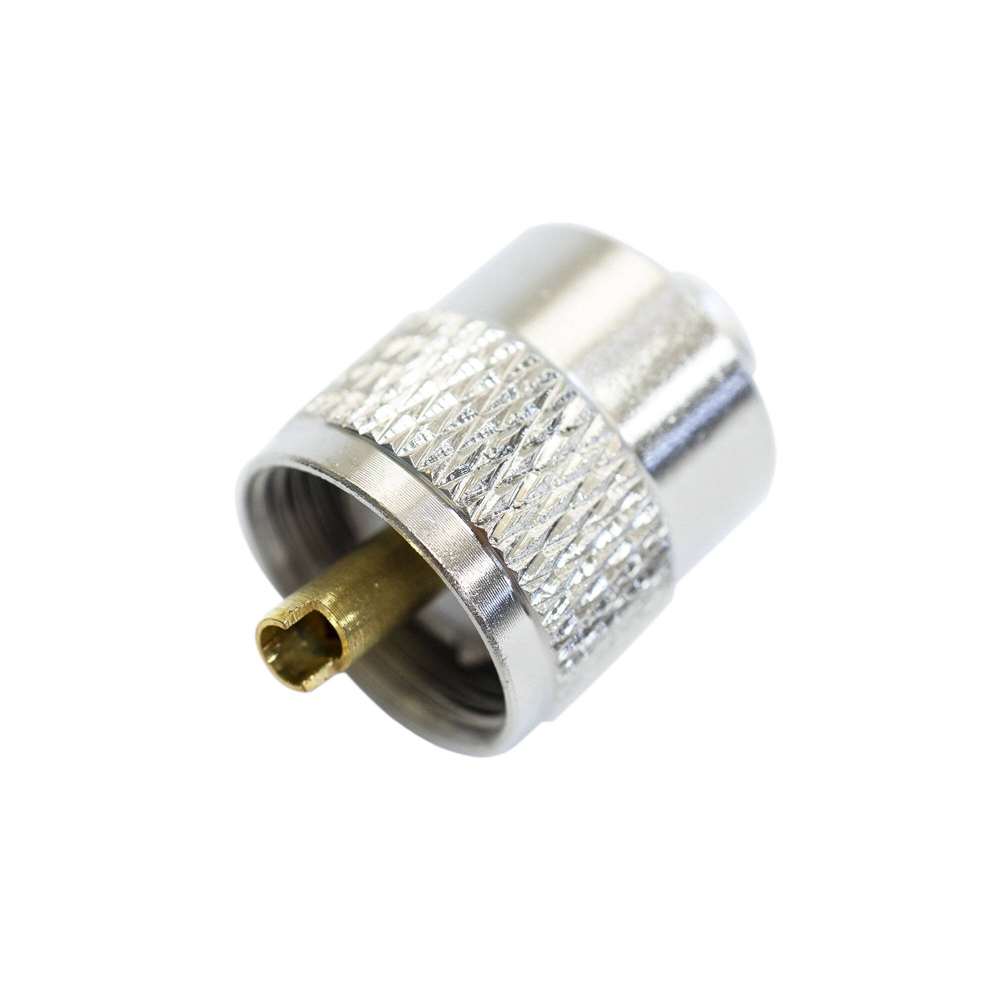 Set mit 10 Stück PNI PL259 Kurzstecker für RG58-Kabel mit vergoldetem Mittelstift 6 mm-2