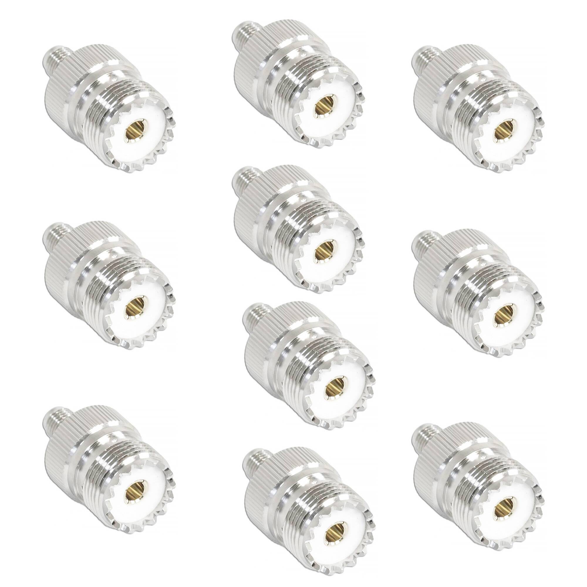 Set mit 10 Stück Stecker PNI PL Buchse auf SMA Buchse-0