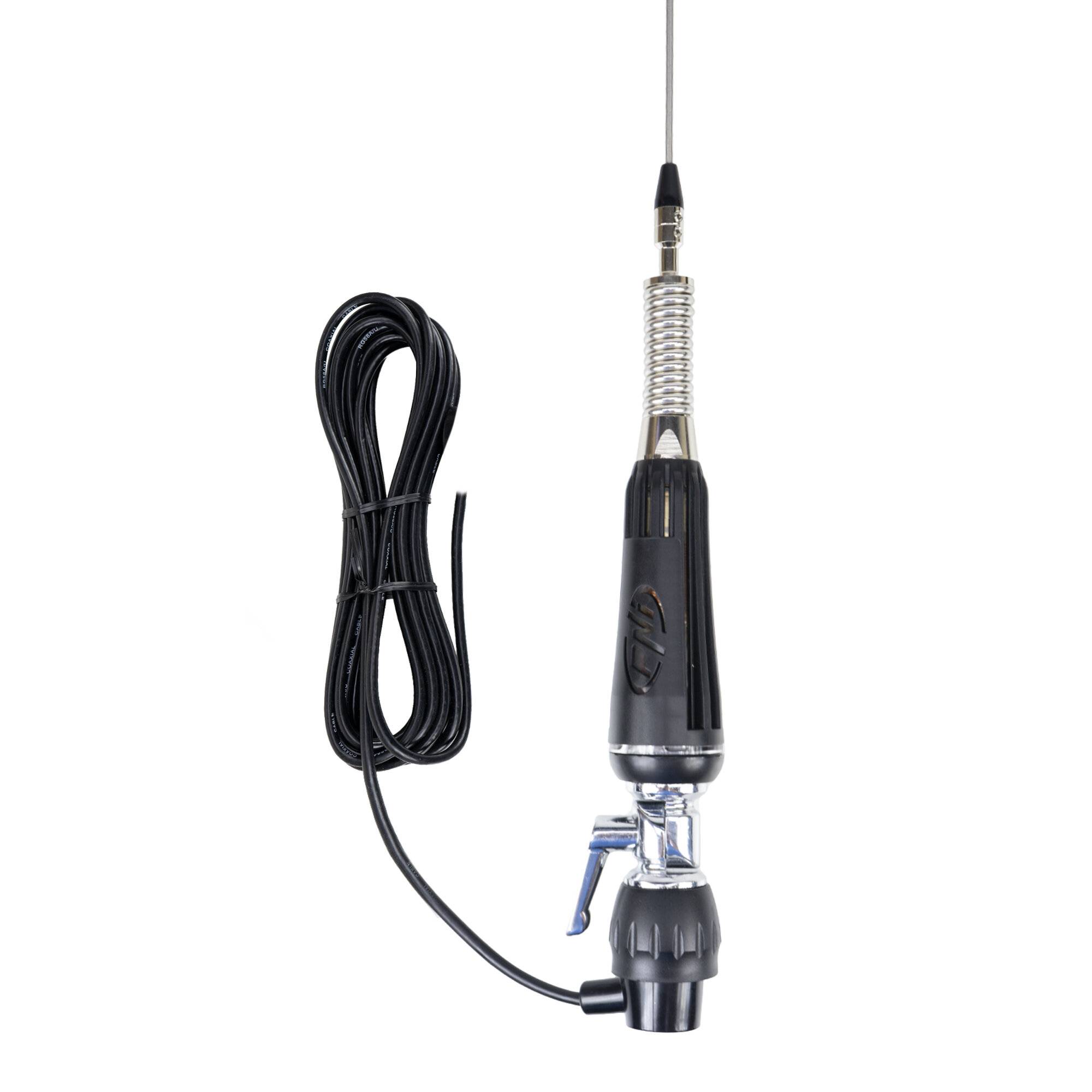 Klappbare CB-Antenne PNI LED 1000, 80 cm lang, mit Kabel und fester Schmetterlingshalterung,-0