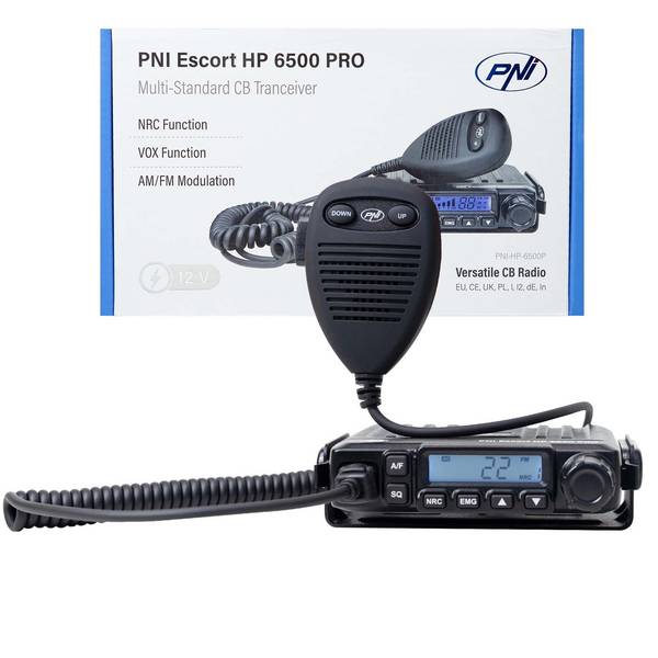CB-Radiosender PNI Escort HP 6500 PRO, Multistandard, VOX, NRC, 4 W, AM-FM, 12 V, SQ, ASQ,