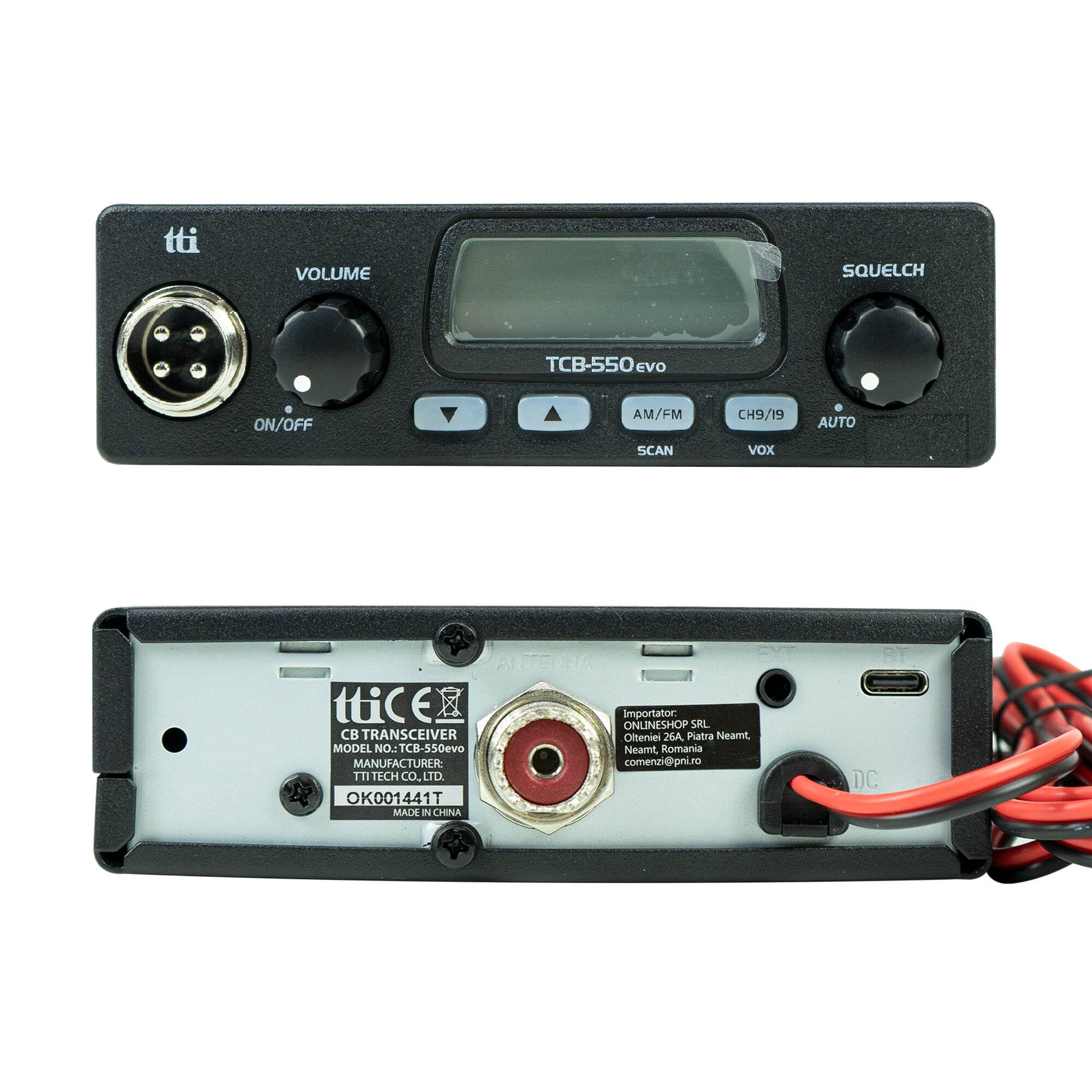 Symbolbild für CB TTi TCB-550 EVO-Radiosender-Kit + PNI ML70-Antenne mit Magnet, 70 cm, 26-30 MHz, 200 W