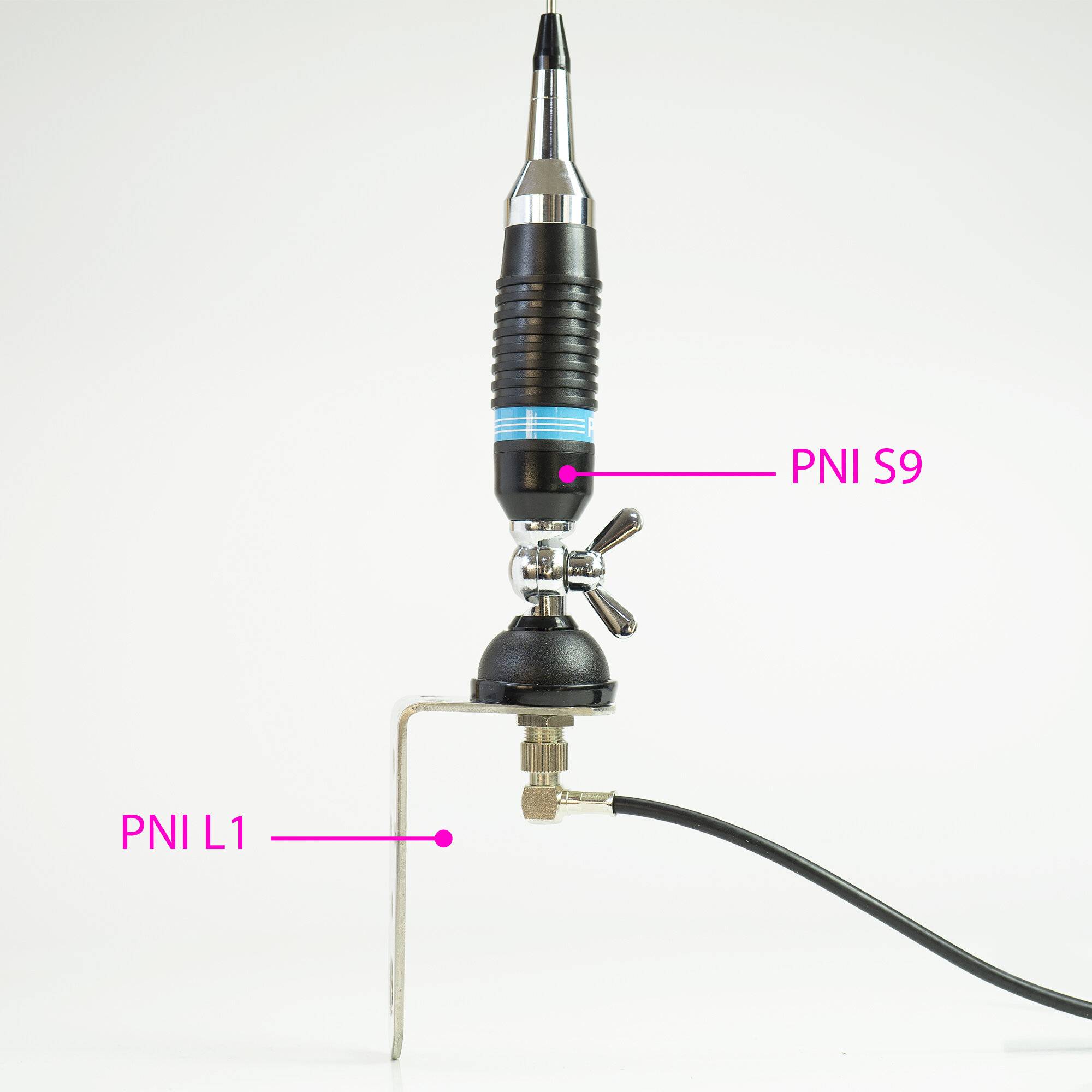 Symbolbild für Bax 50 Stück CB-Antennen PNI S9 mit Butterfly-Spike, Länge 120 cm, mit 4 m RG58-Kabel