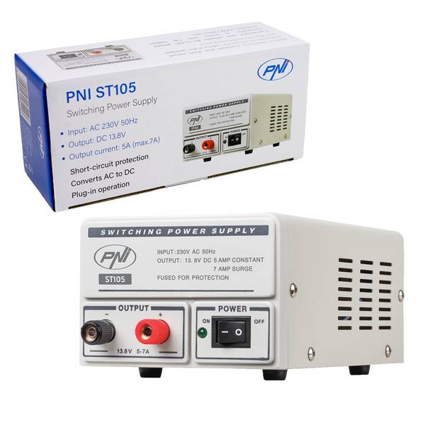 Schaltspannungsquelle PNI ST105 Eingang 230 V AC, Ausgang 12 V DC, 5 A