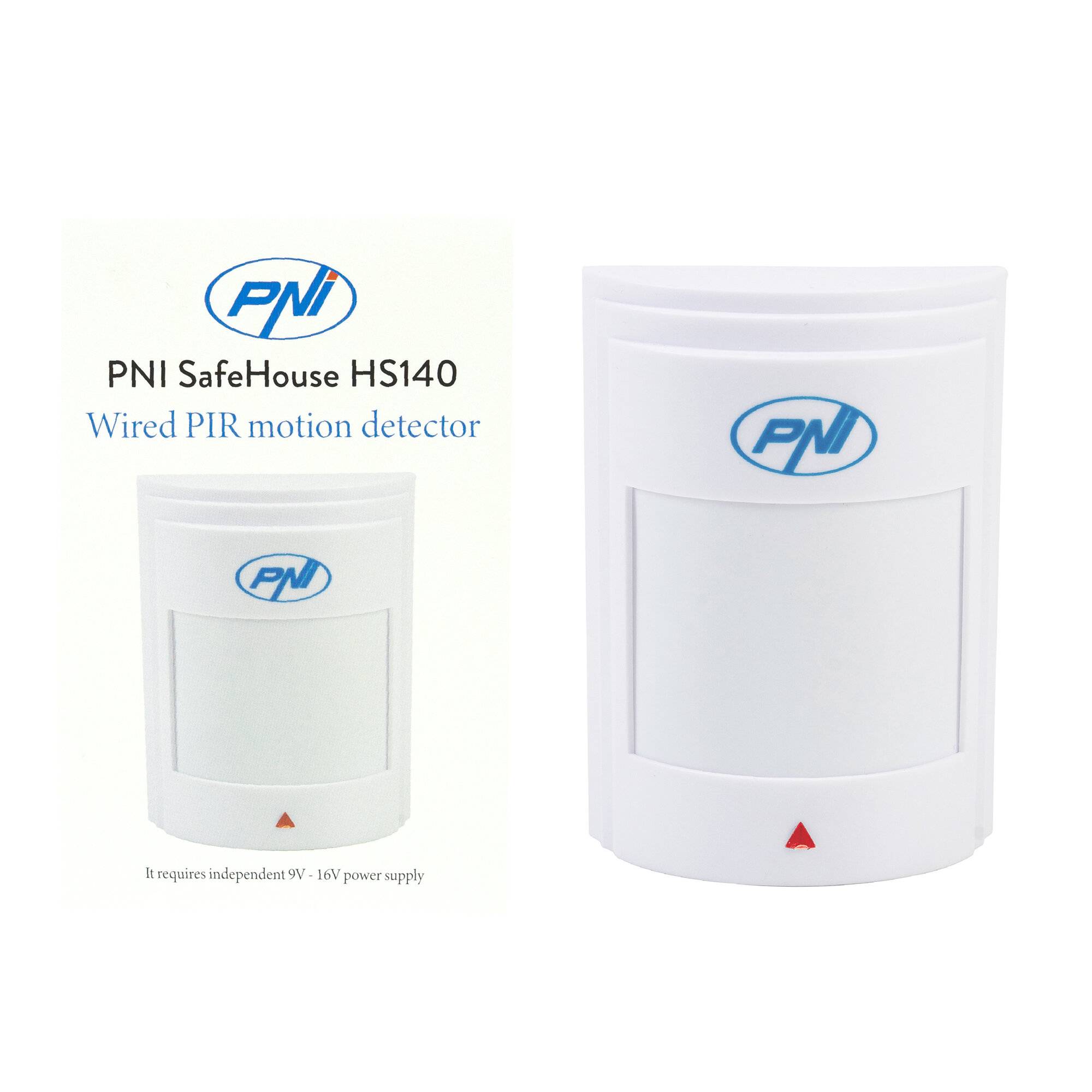 Kabelgebundener PIR-Bewegungssensor PNI SafeHouse HS140 für Alarmsysteme, die mit PNI HS600 und-0