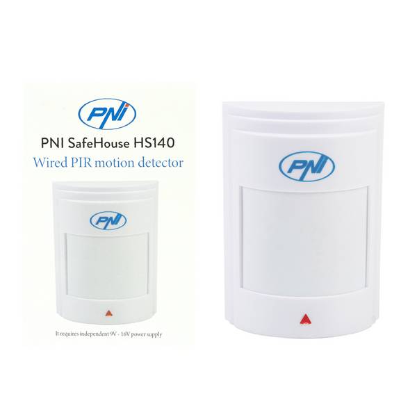 Kabelgebundener PIR-Bewegungssensor PNI SafeHouse HS140 für Alarmsysteme, die mit PNI HS600 und
