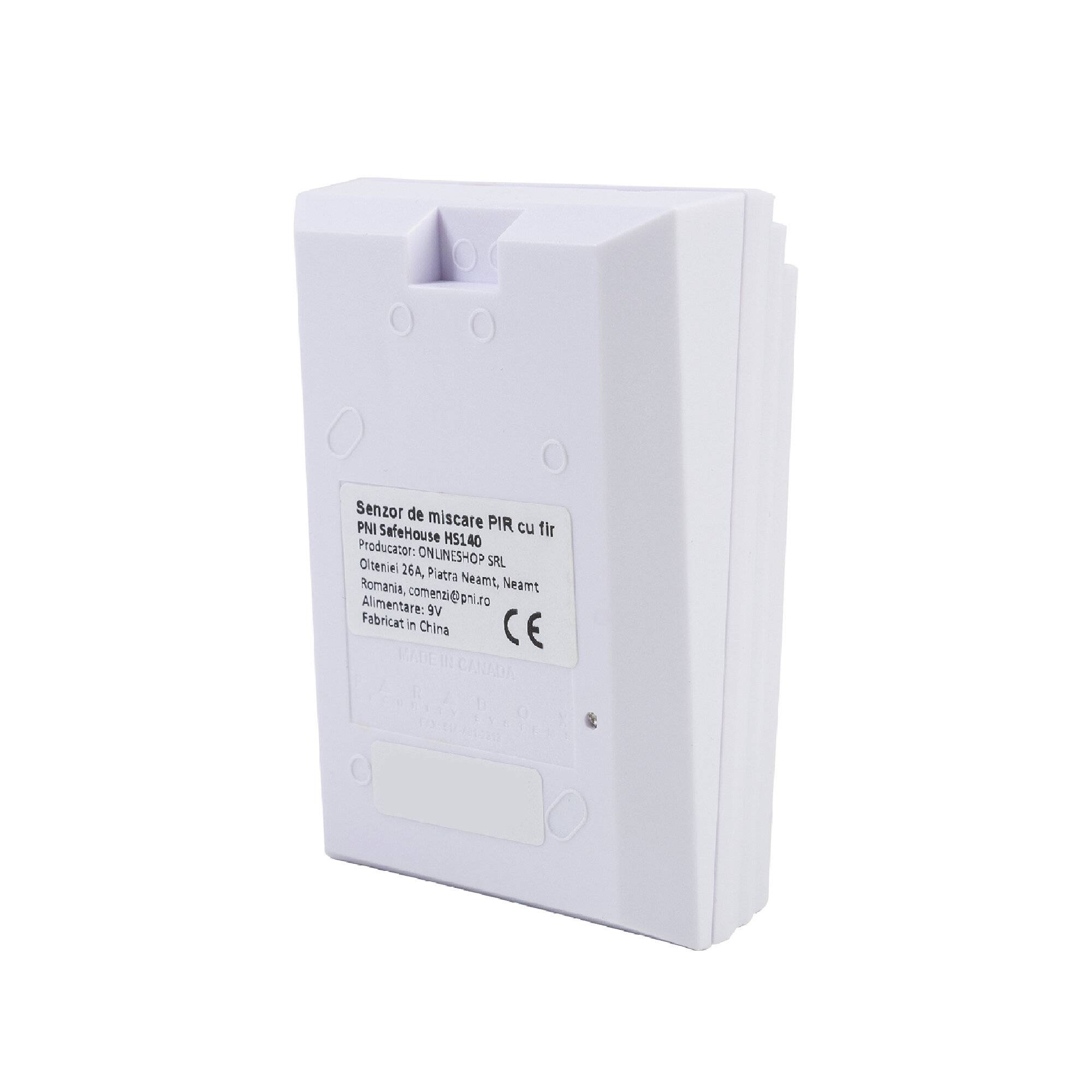 Kabelgebundener PIR-Bewegungssensor PNI SafeHouse HS140 für Alarmsysteme, die mit PNI HS600 und-2