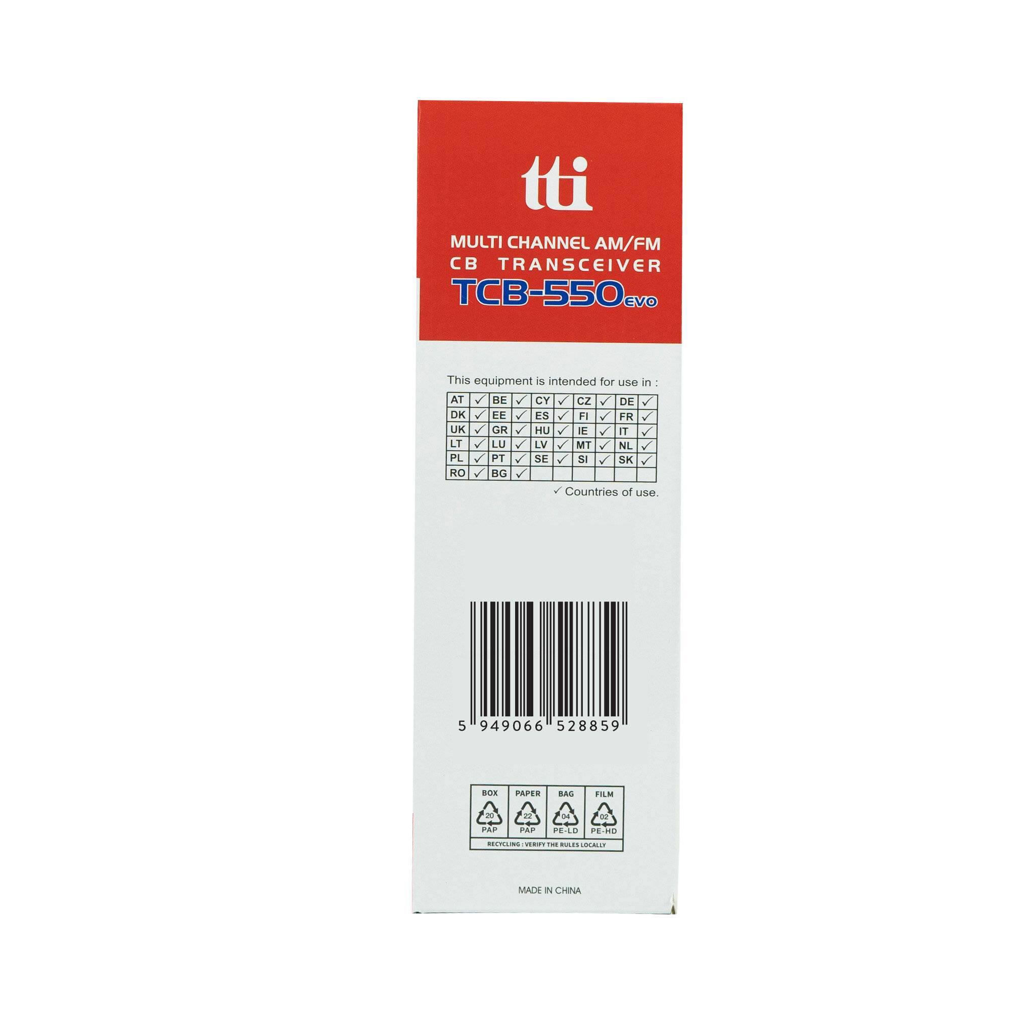 Preisbild für CB TTi TCB-550 EVO-Radiosender-Kit + PNI ML70-Antenne mit Magnet, 70 cm, 26-30 MHz, 200 W