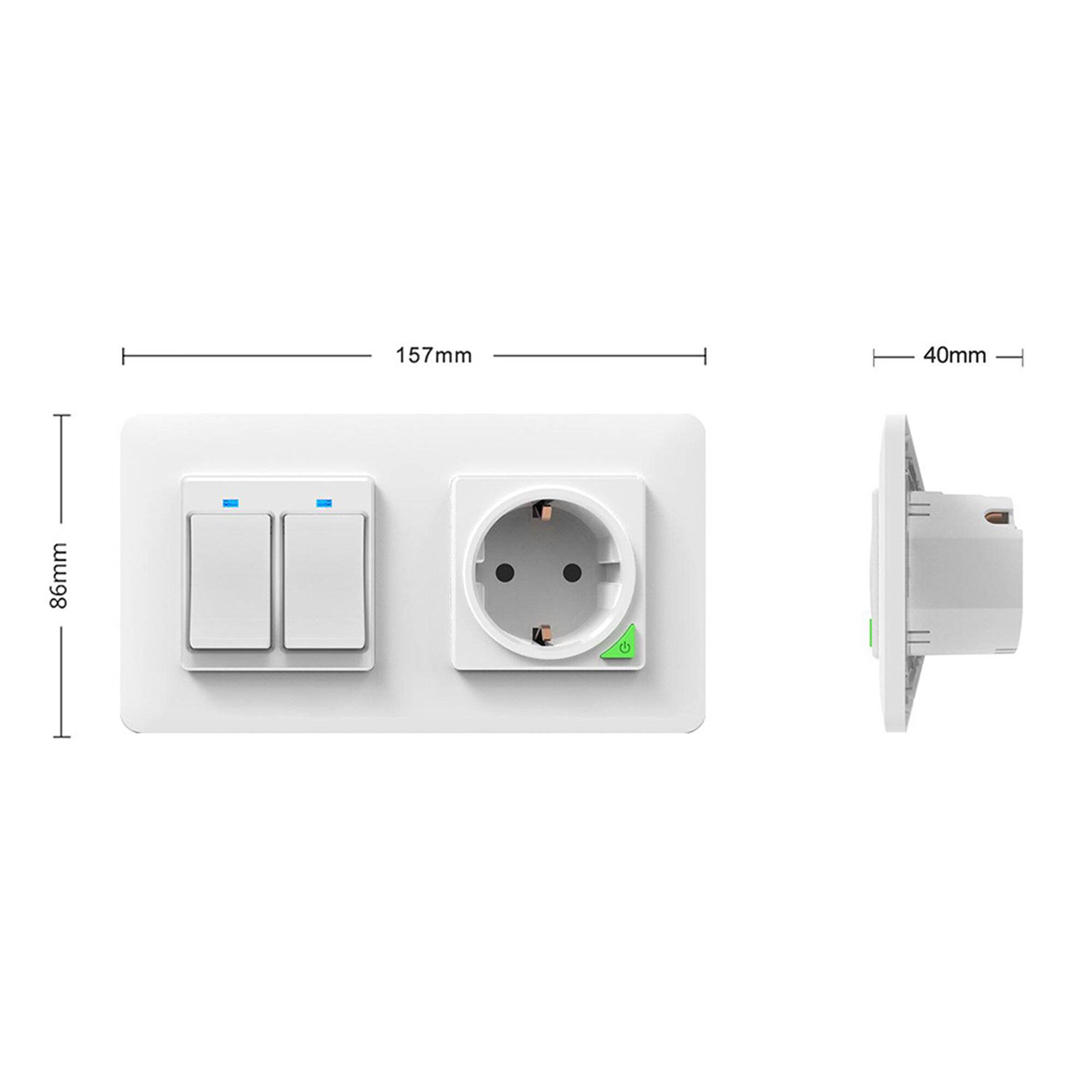 PNI WS2 Doppelrahmen für Switch oder PNI SmartHome Smart Socket-2