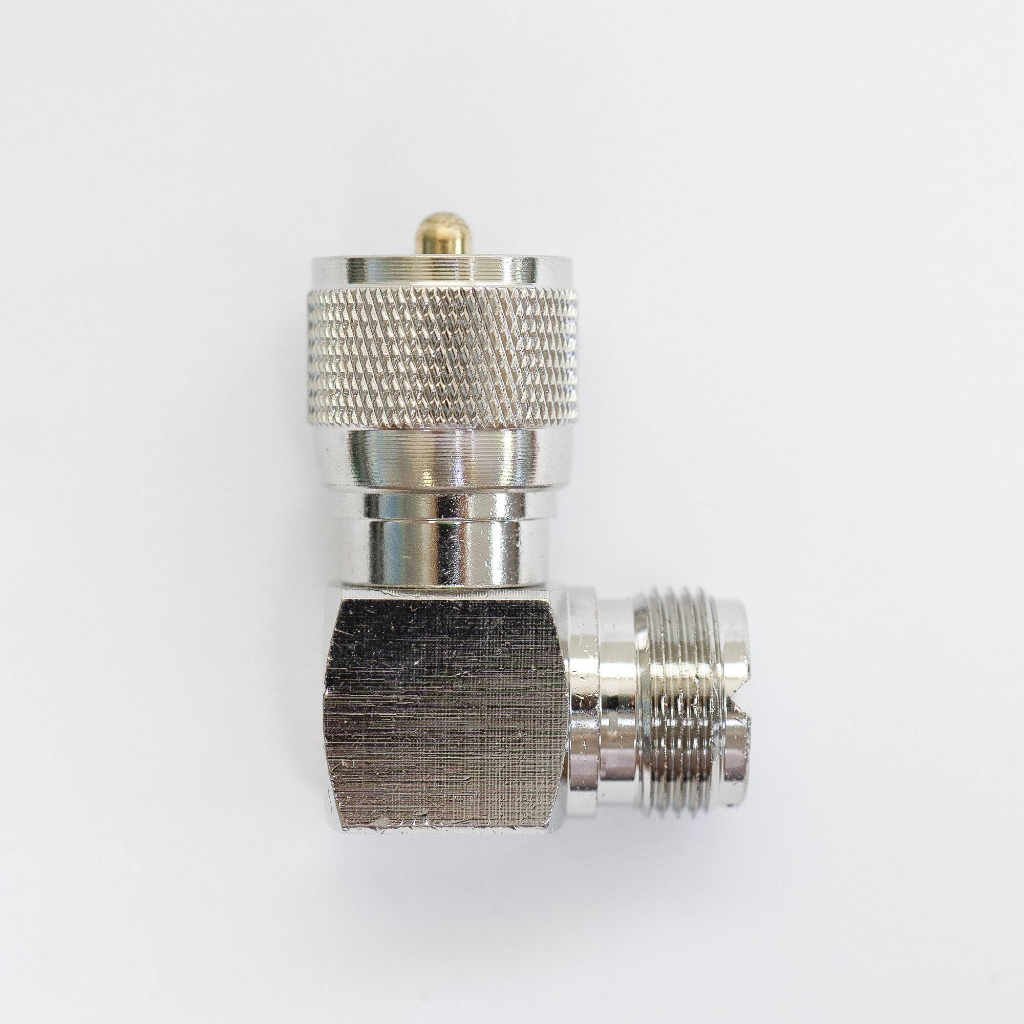 Symbolbild für 10er-Set 90-Grad-Winkeladapter, PL-Stecker auf PL-Buchse, kompakte Bauform