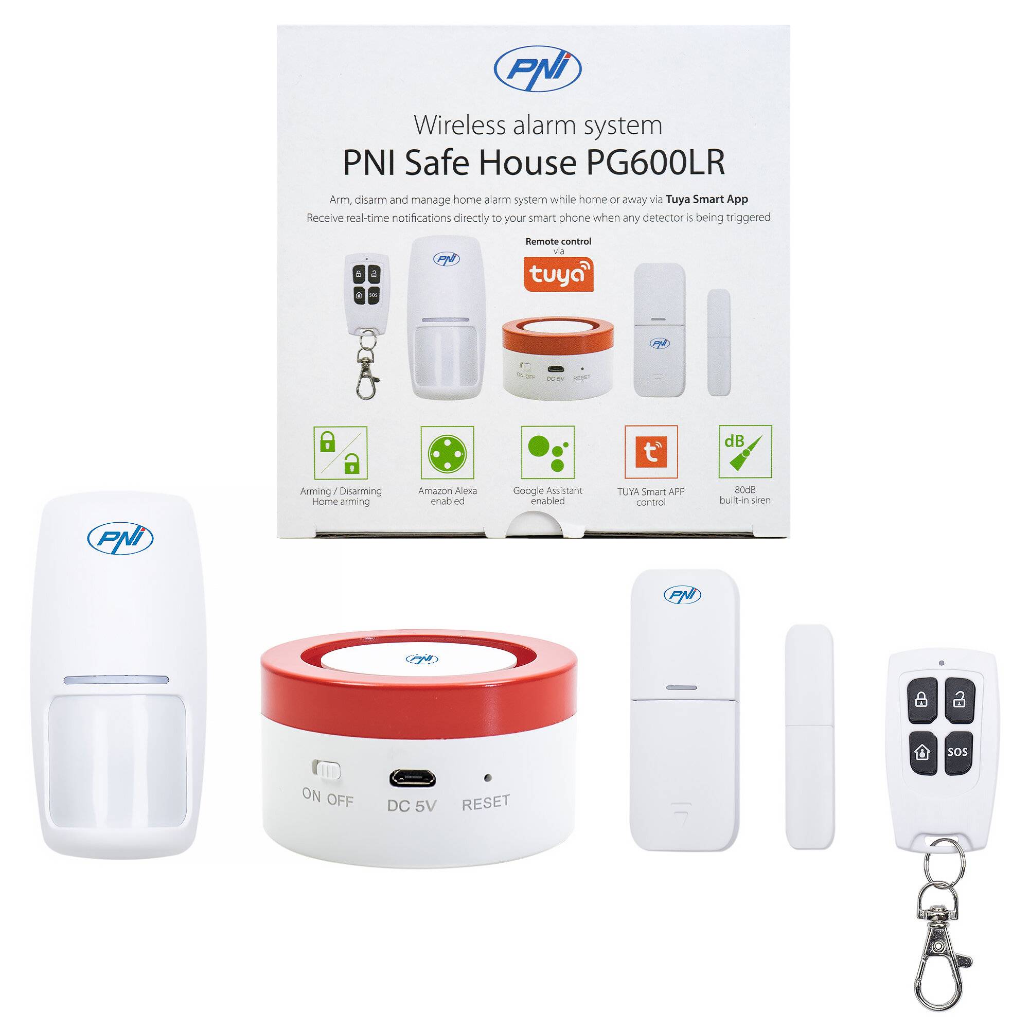 PNI Safe House PG600LR Funkalarmsystem, Smart Home Security System, Funkverbindung,-0