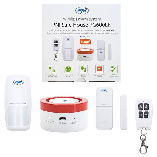 PNI Safe House PG600LR Funkalarmsystem, Smart Home Security System, Funkverbindung,