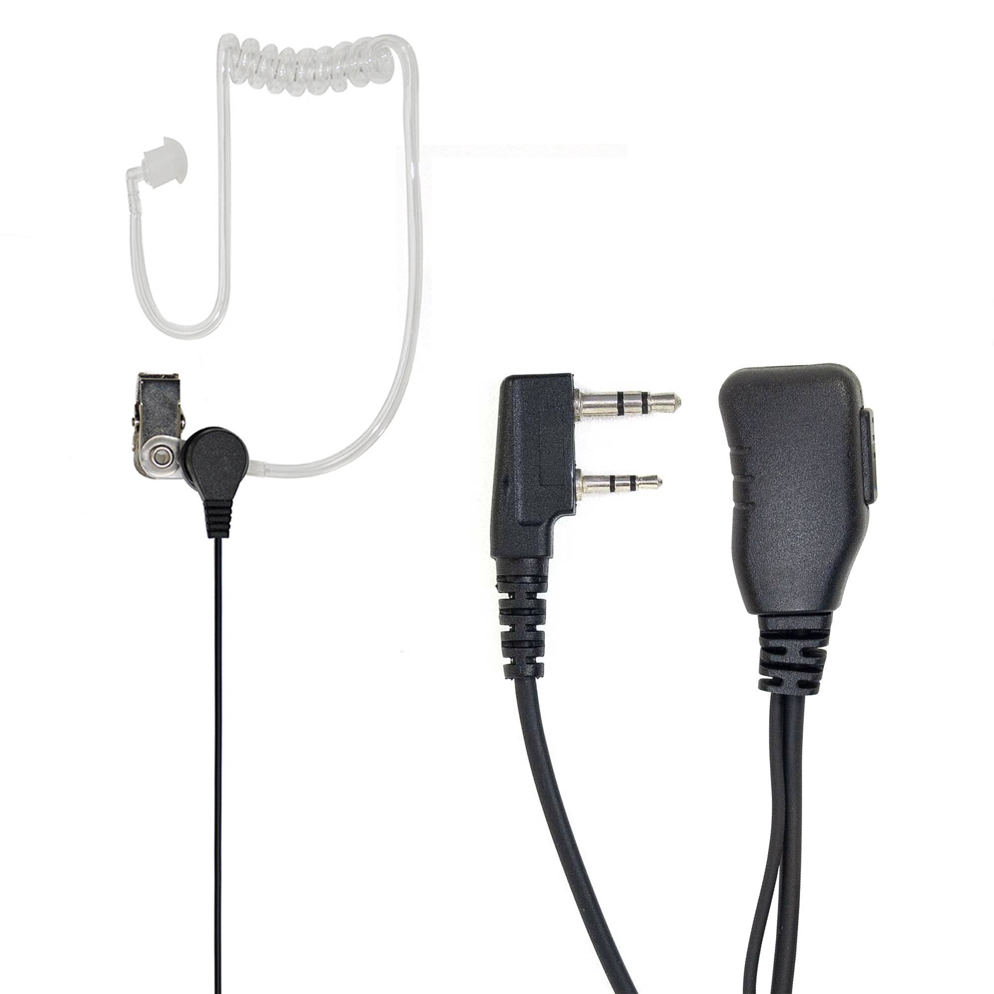 PNI HS82L Headset mit Mikrofon und Akustikrohr mit 2-poligem PNI-K-Stecker, Kabellänge 160 cm,-0