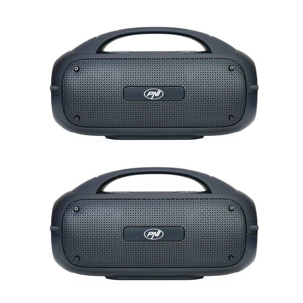 Set mit 2 tragbaren Lautsprechern PNI FunBox BT600, Kopplung über Bluetooth mit