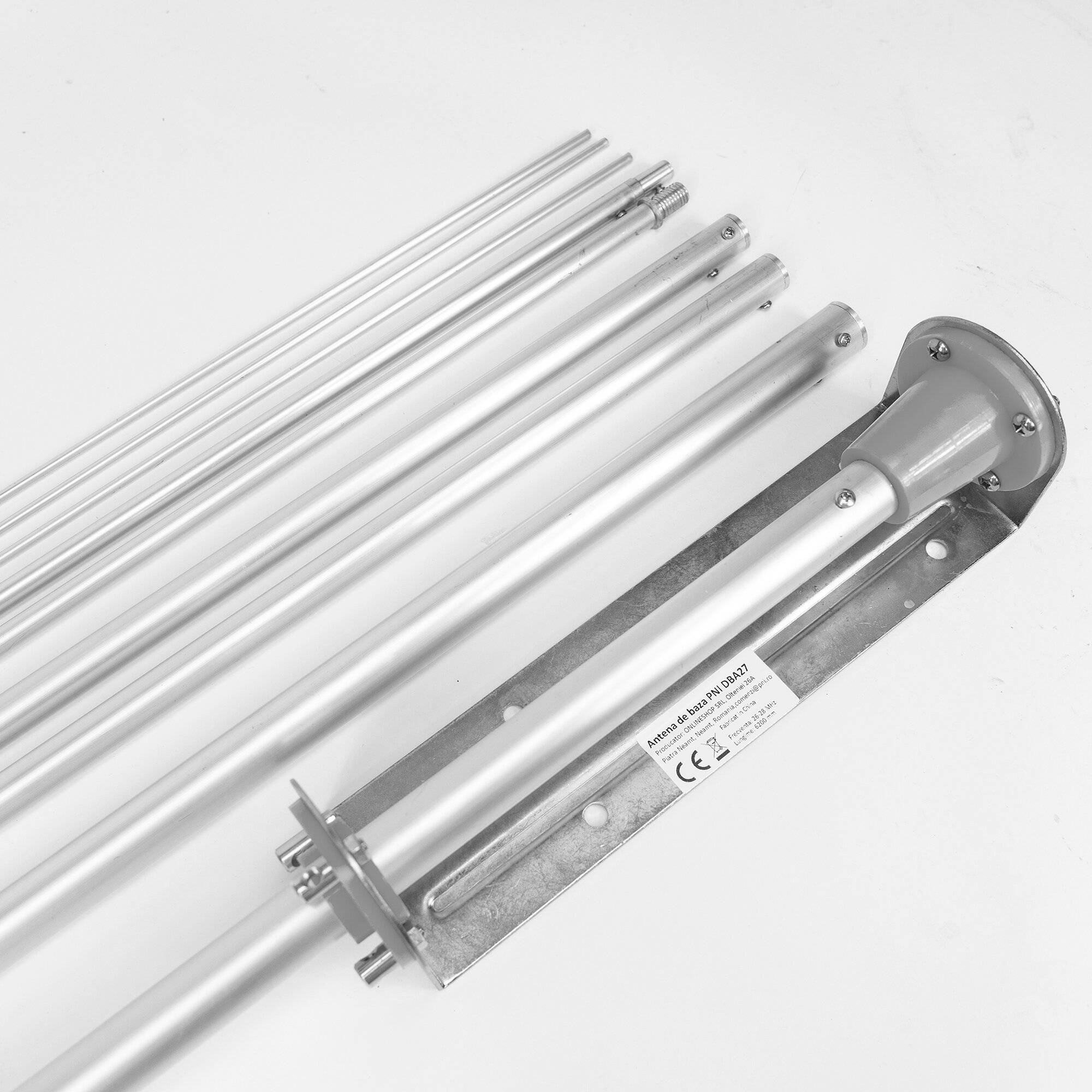 PNI DBA27 Basisantenne, 25–30 MHz, 620 cm, SO-239 Anschluss, 5 Elemente, vertikal-2