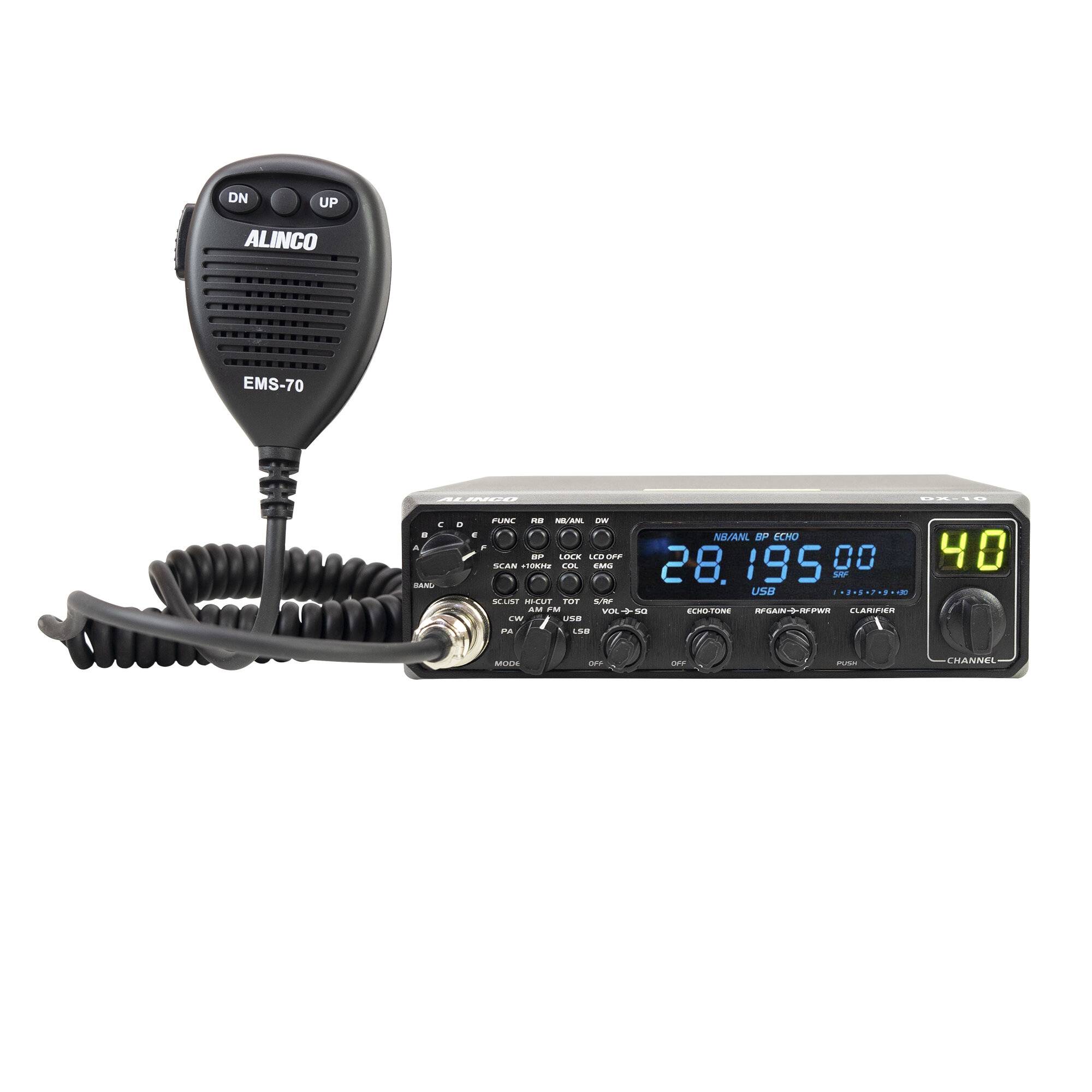 Alinco DX-10 Amateurfunkstation, 28–29,7 MHz, AM/FM/SSB/CW, 25 W Sendeleistung-0