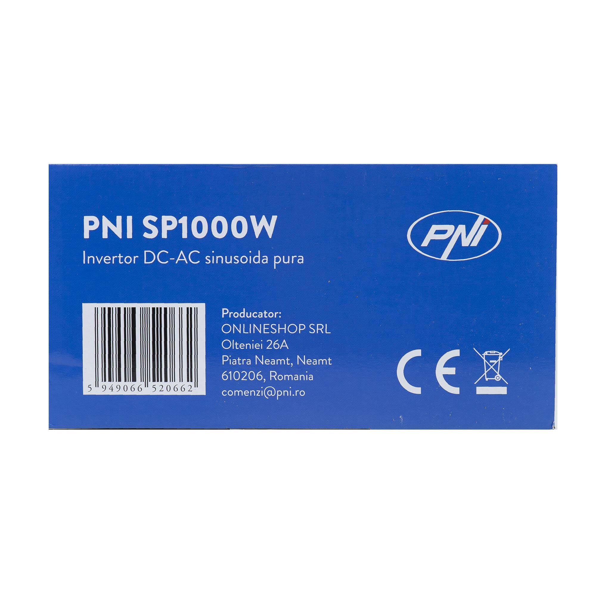PNI-SP1000W Spannungswandler, 12V auf 230V, 1000W Dauerleistung, reine Sinuswelle-2