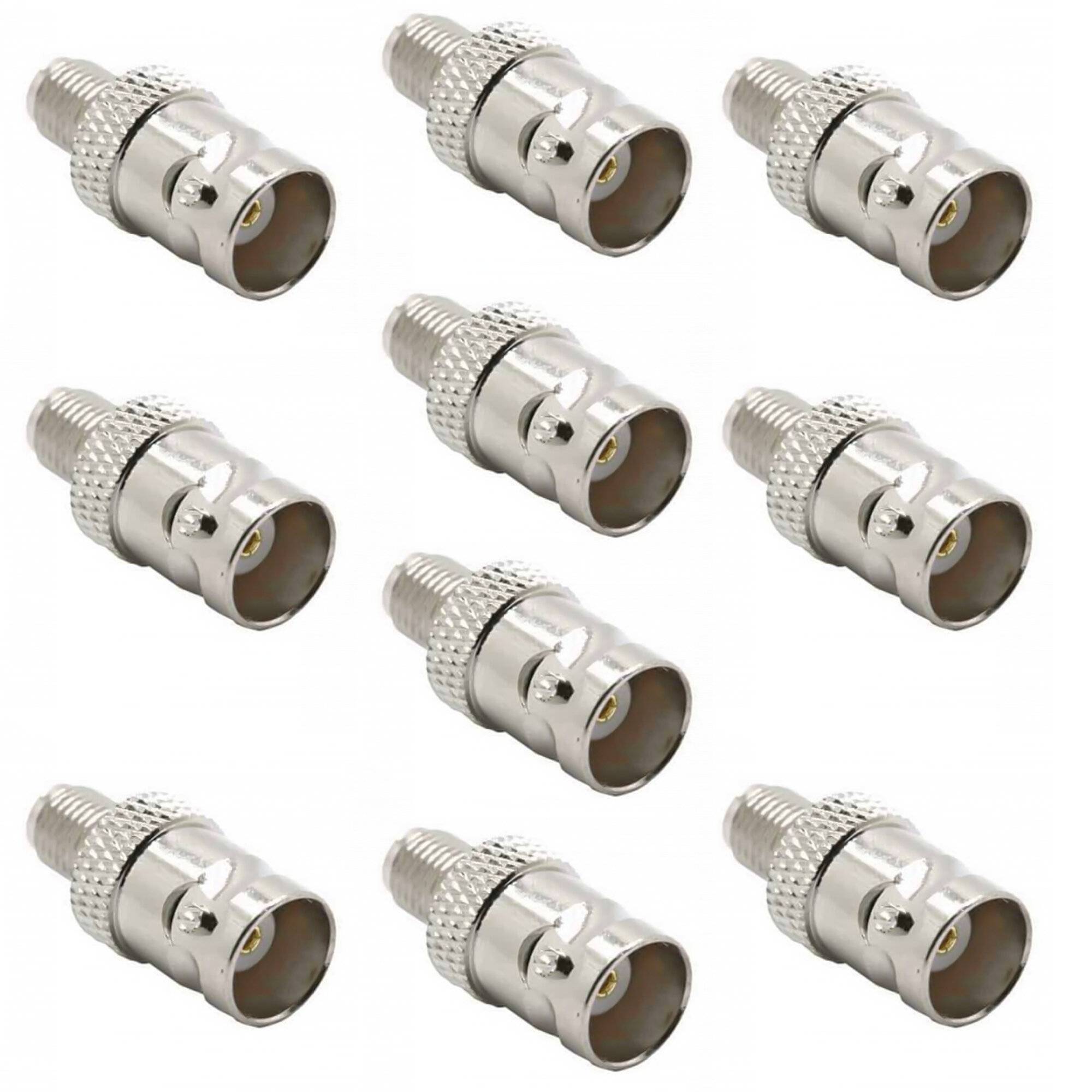 Set mit 10 Stück PNI BNC-Buchse auf SMA-Buchse-0