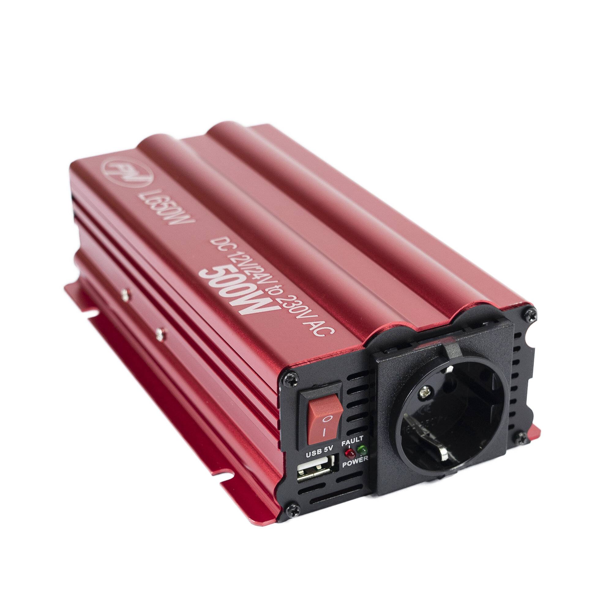 Symbolbild für Wechselrichter PNI L650W, 12V/24V auf 230V, 500W Dauerleistung, modifizierte Sinuswelle