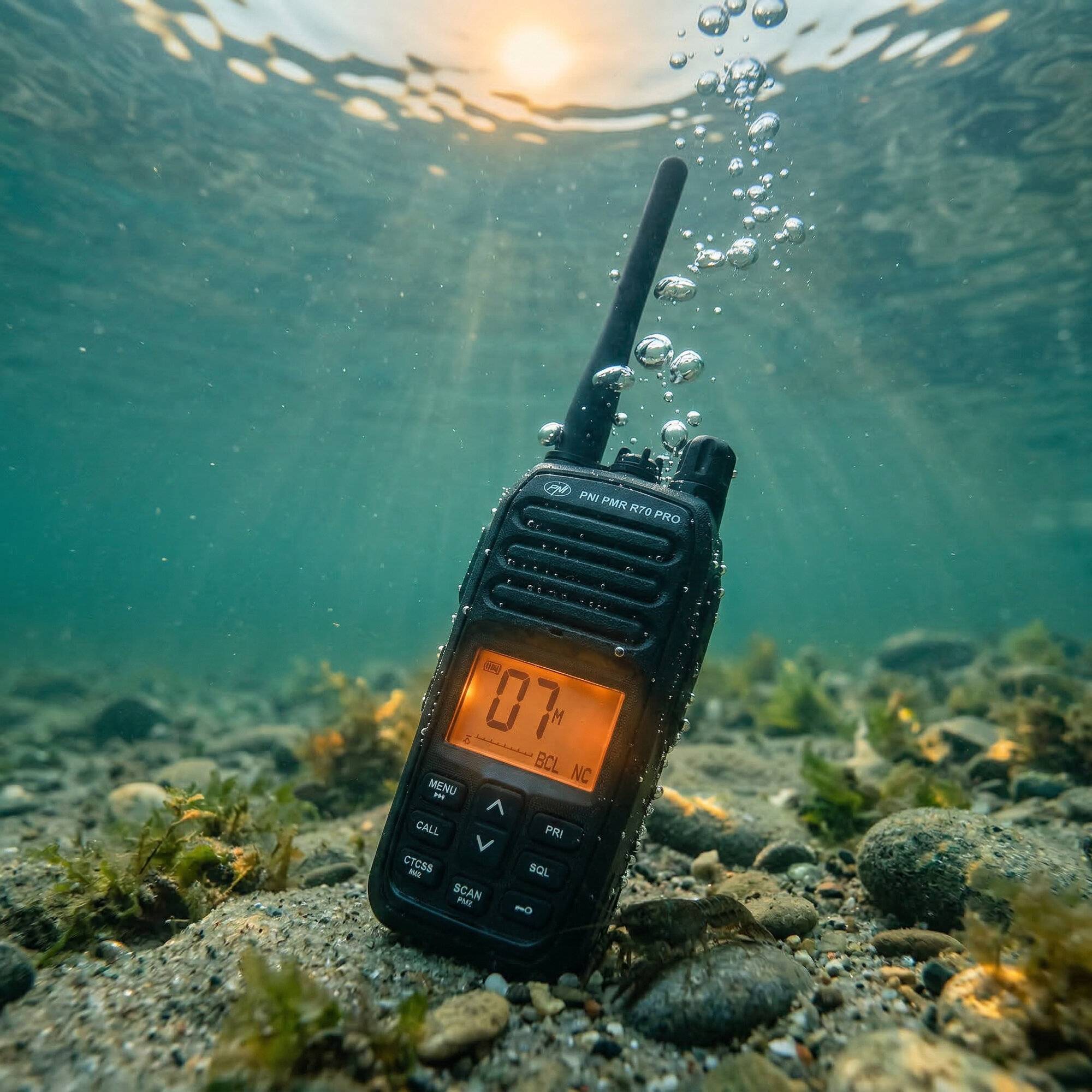 Symbolbild für Tragbarer Radiosender PNI PMR R70 PRO 446 MHz, 16 CH 0,5 W, 99 PC-programmierbare Kanäle, 50