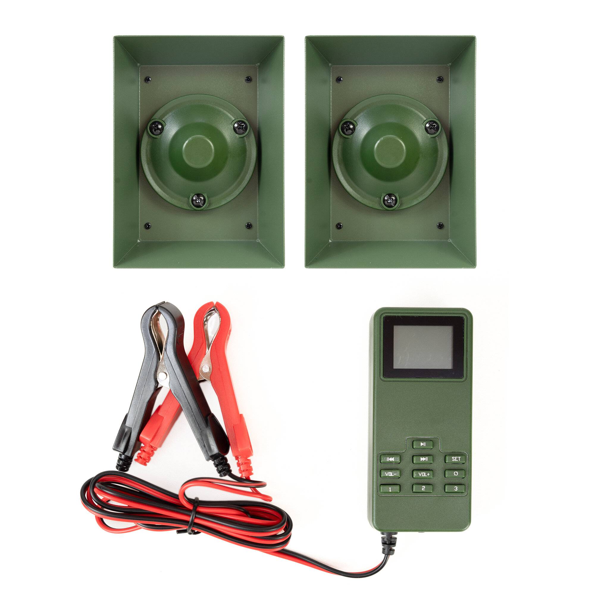PNI CP480 Jagdlockpfeife, 50 W, 2 Lautsprecher, 12 V, MP3-Player, 0,5 GB Speicher-0