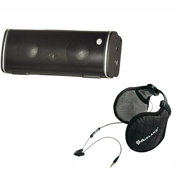 Kit Albrecht MAX-treme bluetooth Lautsprecher und Midland Subzero Stereo-Kopfhörer für den Winter