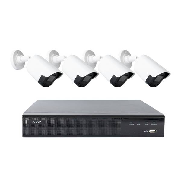 PNI House IPMAX POE22S Videoüberwachungsset, NVR und 4 Bullet-Kameras mit 4 MP