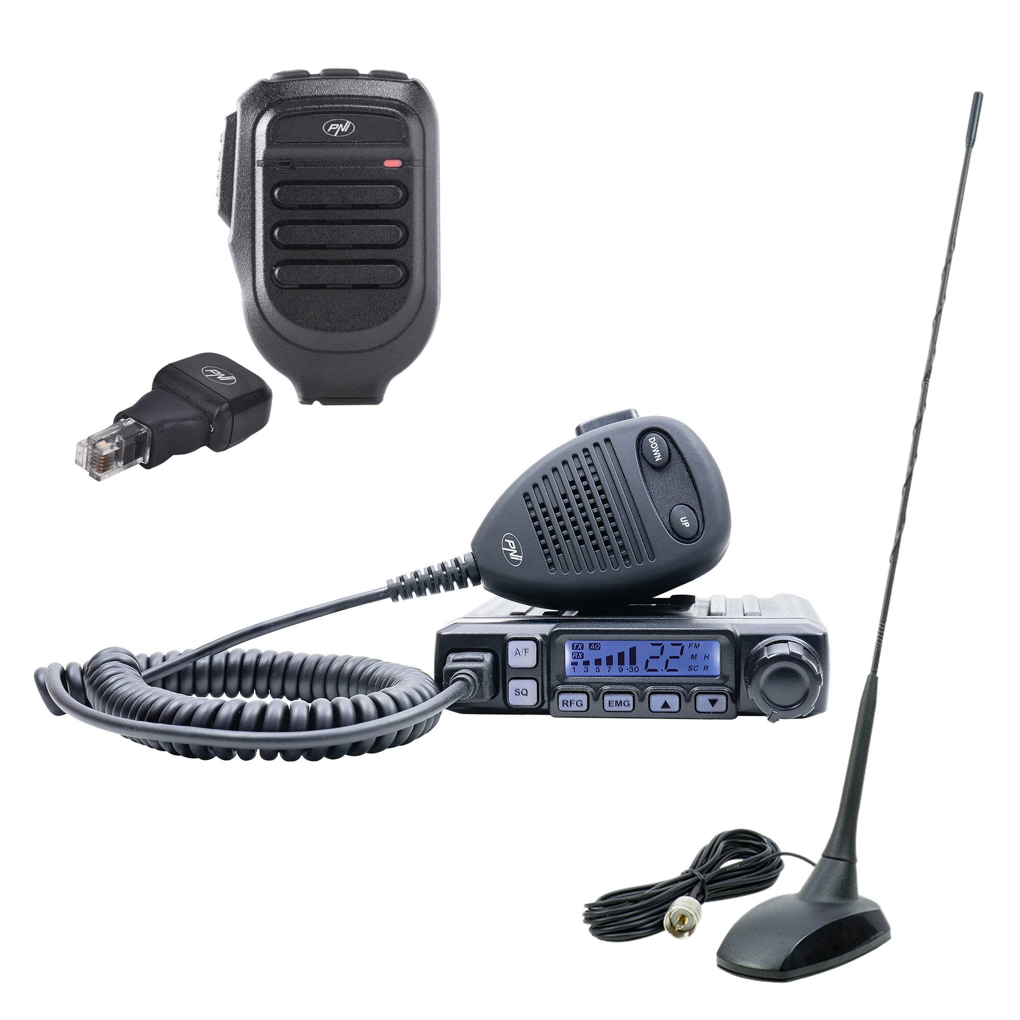 CB-Radiosender-Kit PNI Escort HP 7120 ASQ mit CB-Antenne PNI Extra 48 und zusätzlichem-0