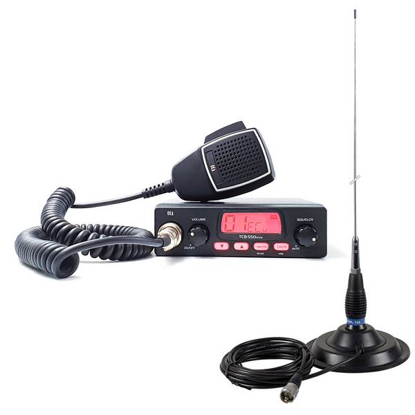 CB TTi TCB-550 EVO Radiosender-Kit + PNI ML145-Antenne mit Magnet