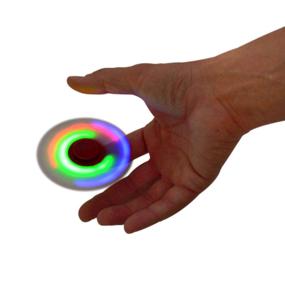 Spion Anti-Stress-Spinner PNI Speedy Red LED rote Farbe mit LED-Leuchten-0