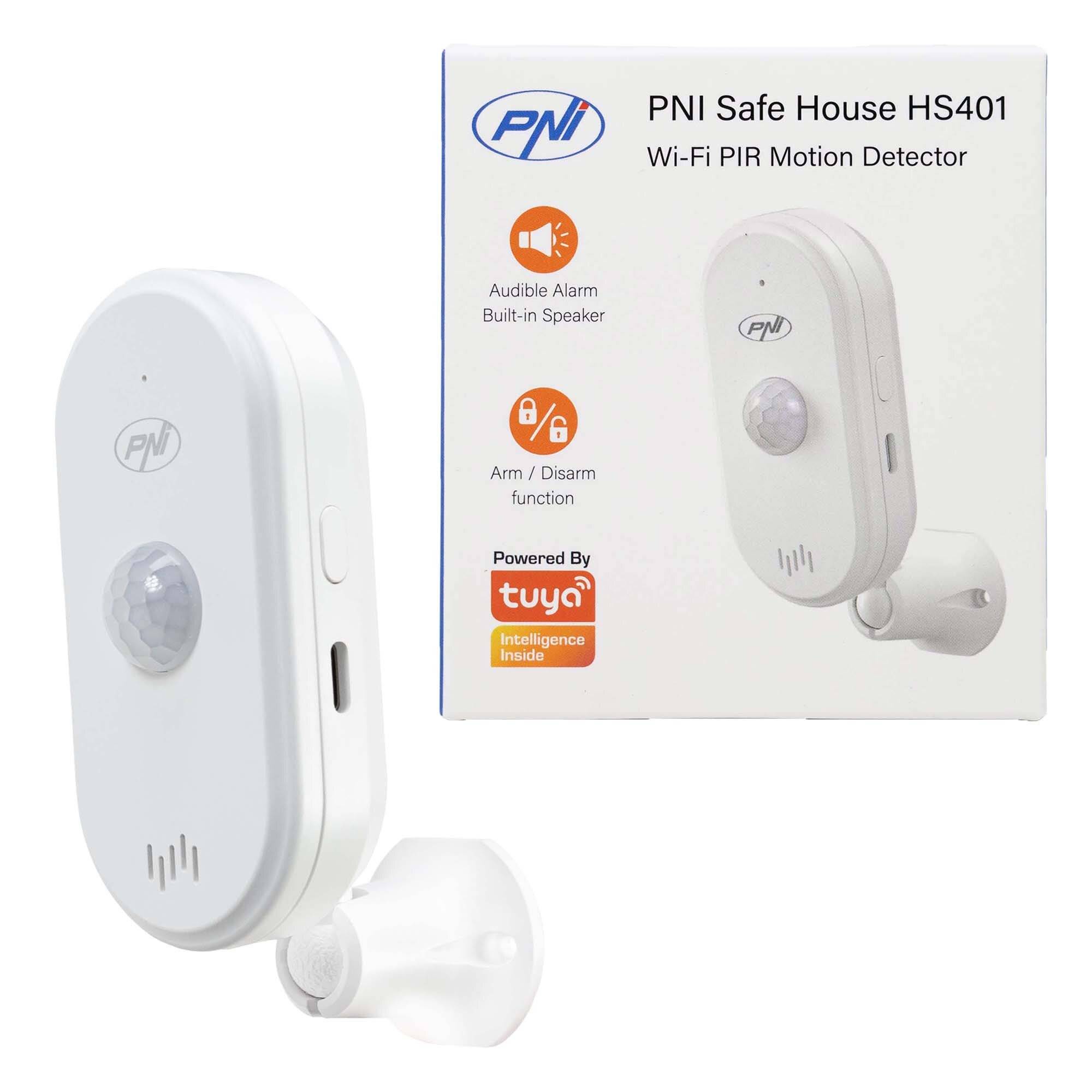 SafeHouse HS401 PIR PIR-Bewegungssensor mit WLAN, kompatibel mit der Tuya-Anwendung,-0