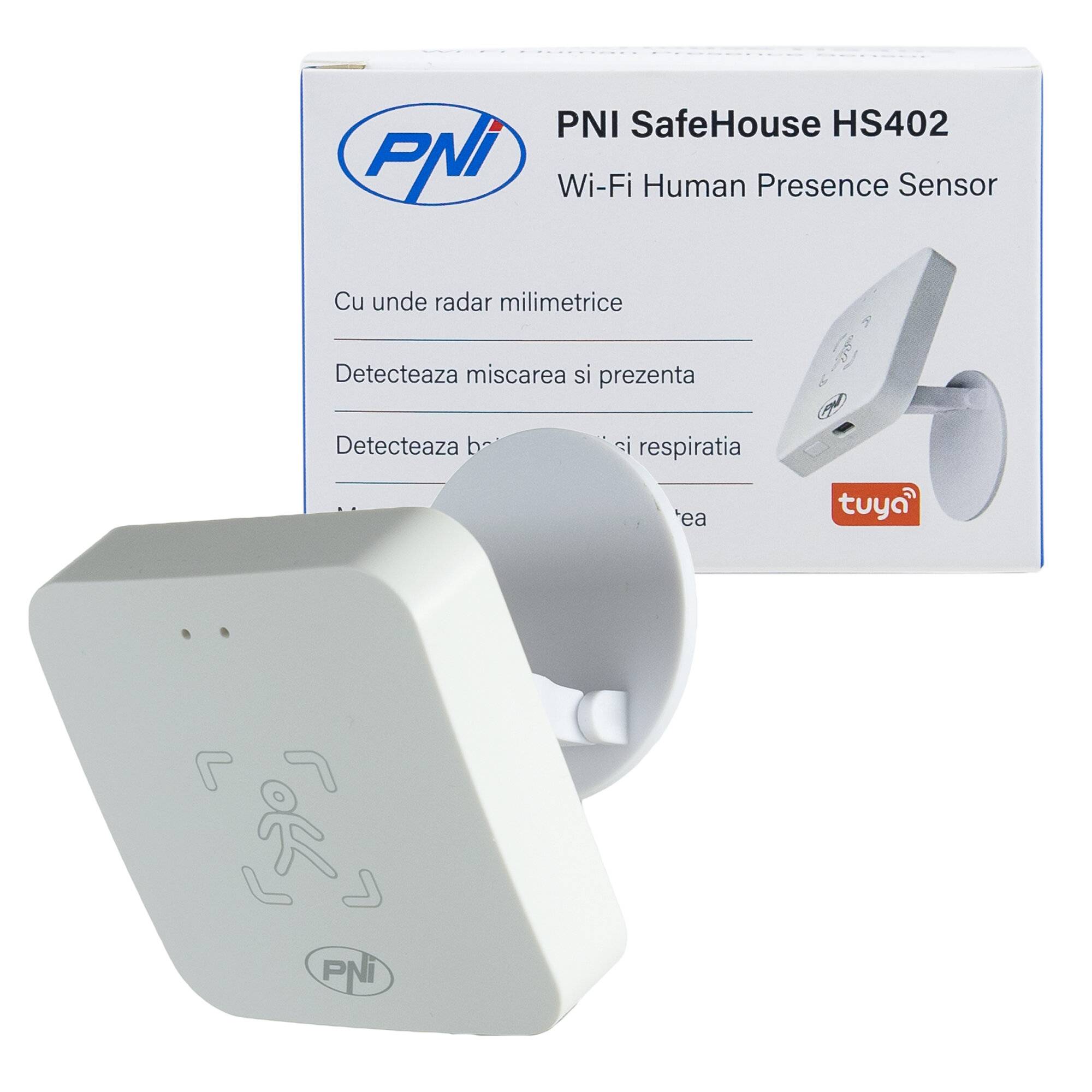 PNI SafeHouse HS402 Wi-Fi-Präsenzsensor, mit Millimeter-Radarwellen, 10 m Reichweite, erkennt-0