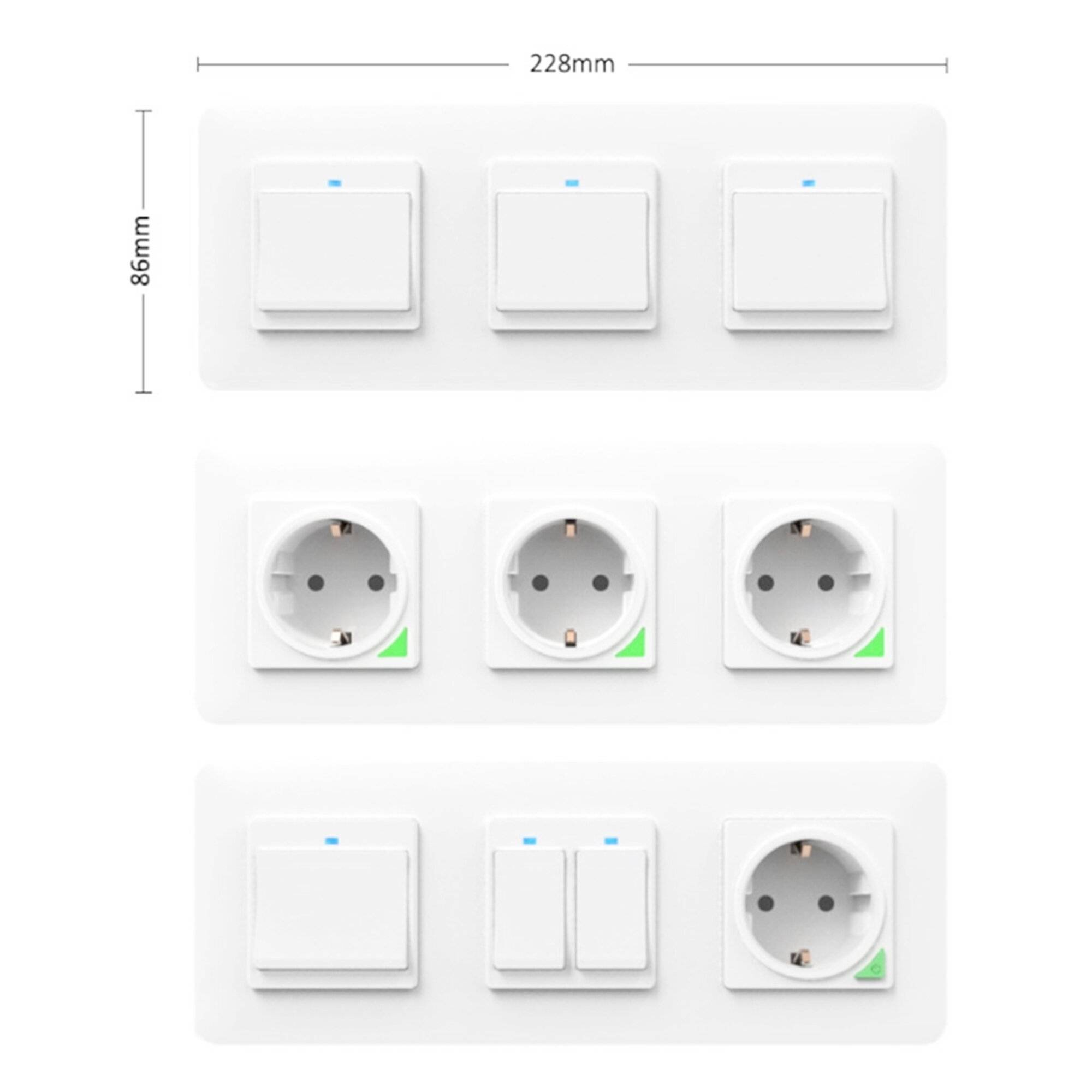 Symbolbild für PNI WS3 Triple Frame für Switch oder PNI SmartHome Smart Socket