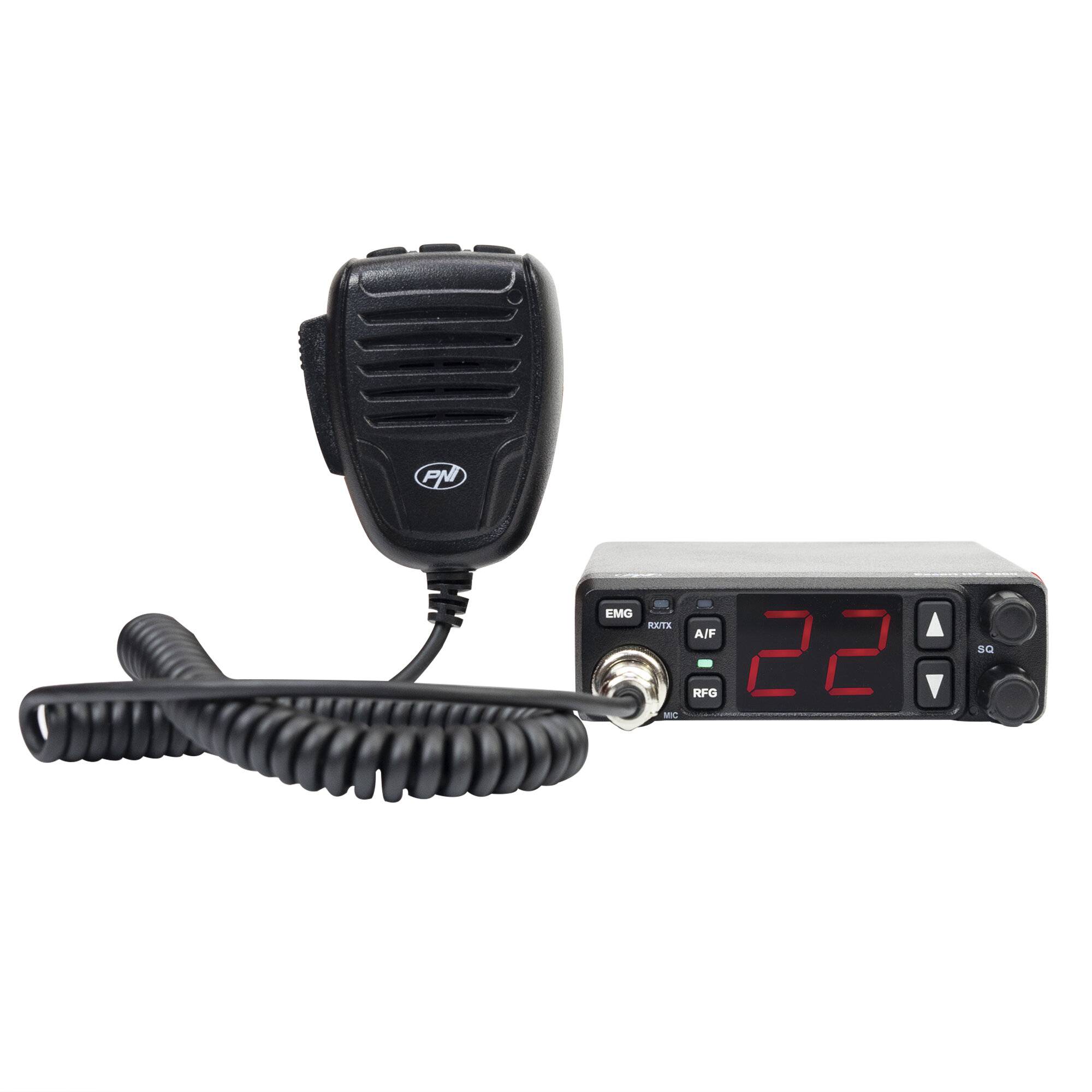 Preisbild für Kit PNI Escort HP 5500 CB-Radiosender mit CB PNI ML29-Antenne, 34 cm, mit Magnetfuß, schwarz