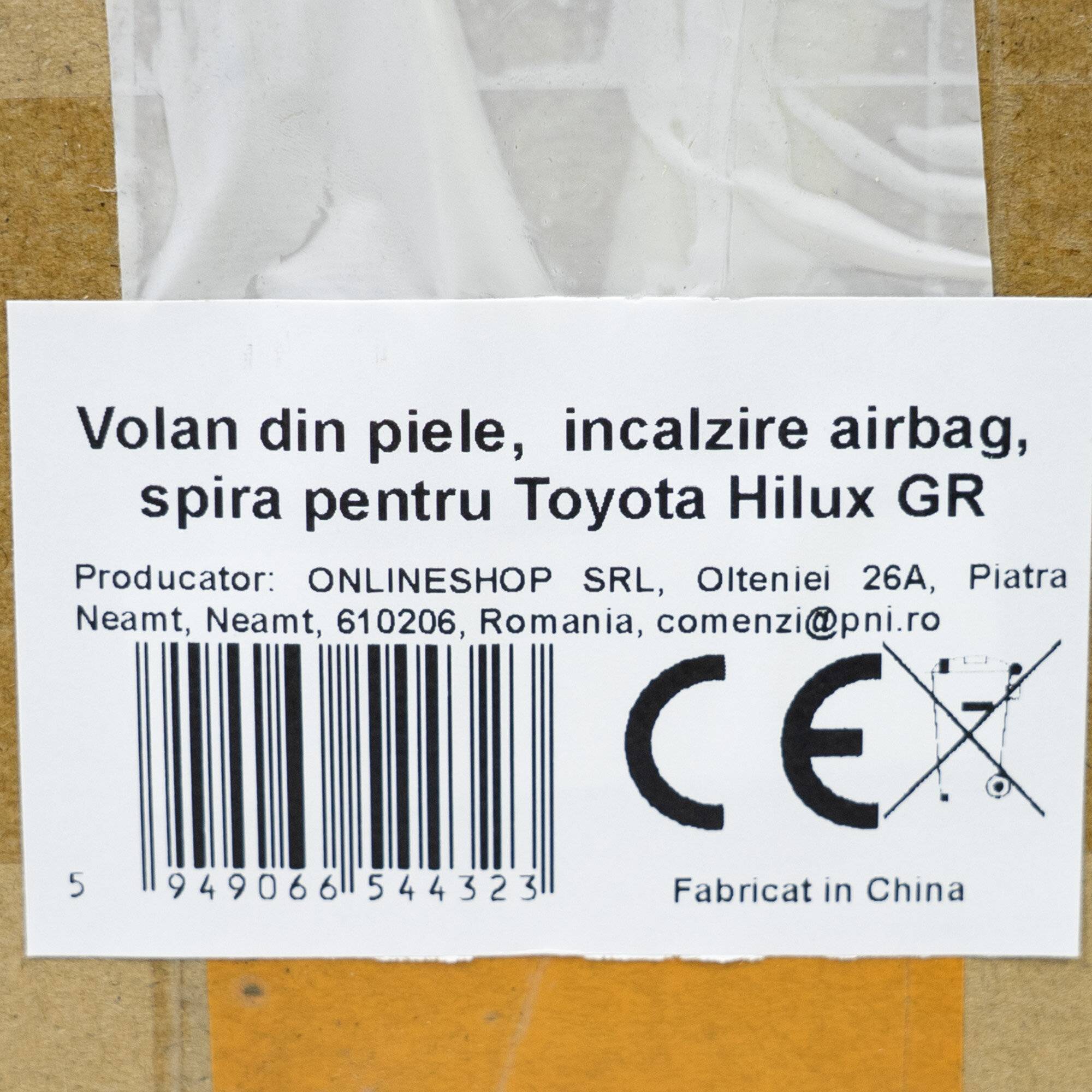 Lederlenkrad mit Heizung, Airbag und Spirale für Toyota Hilux GR-2