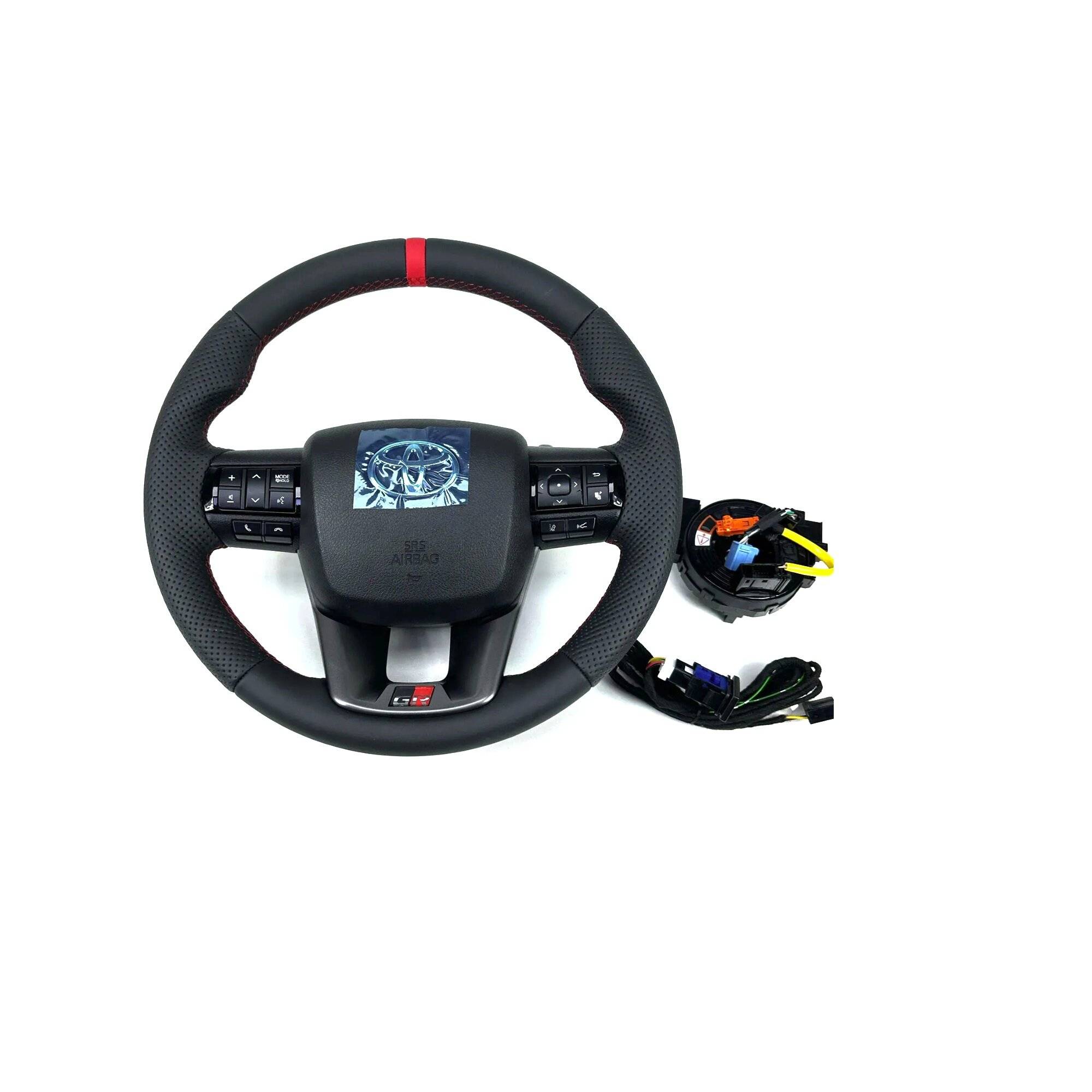 Symbolbild für Lederlenkrad mit Heizung, Airbag und Spirale für Toyota Hilux GR