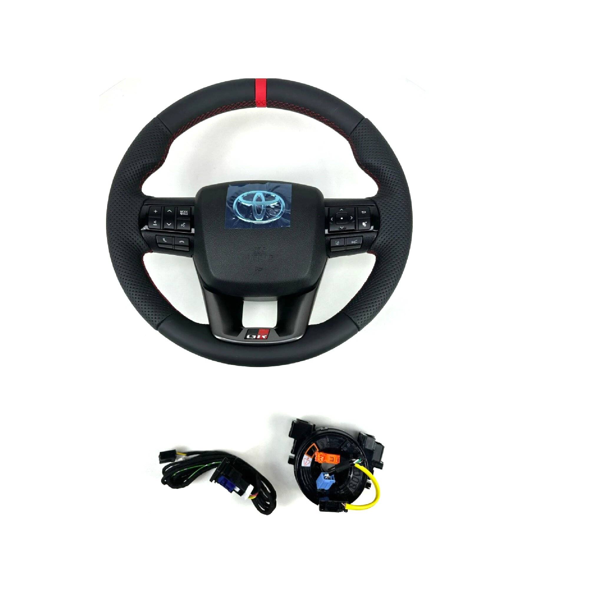 Symbolbild für Lederlenkrad mit Heizung, Airbag und Spirale für Toyota Hilux GR