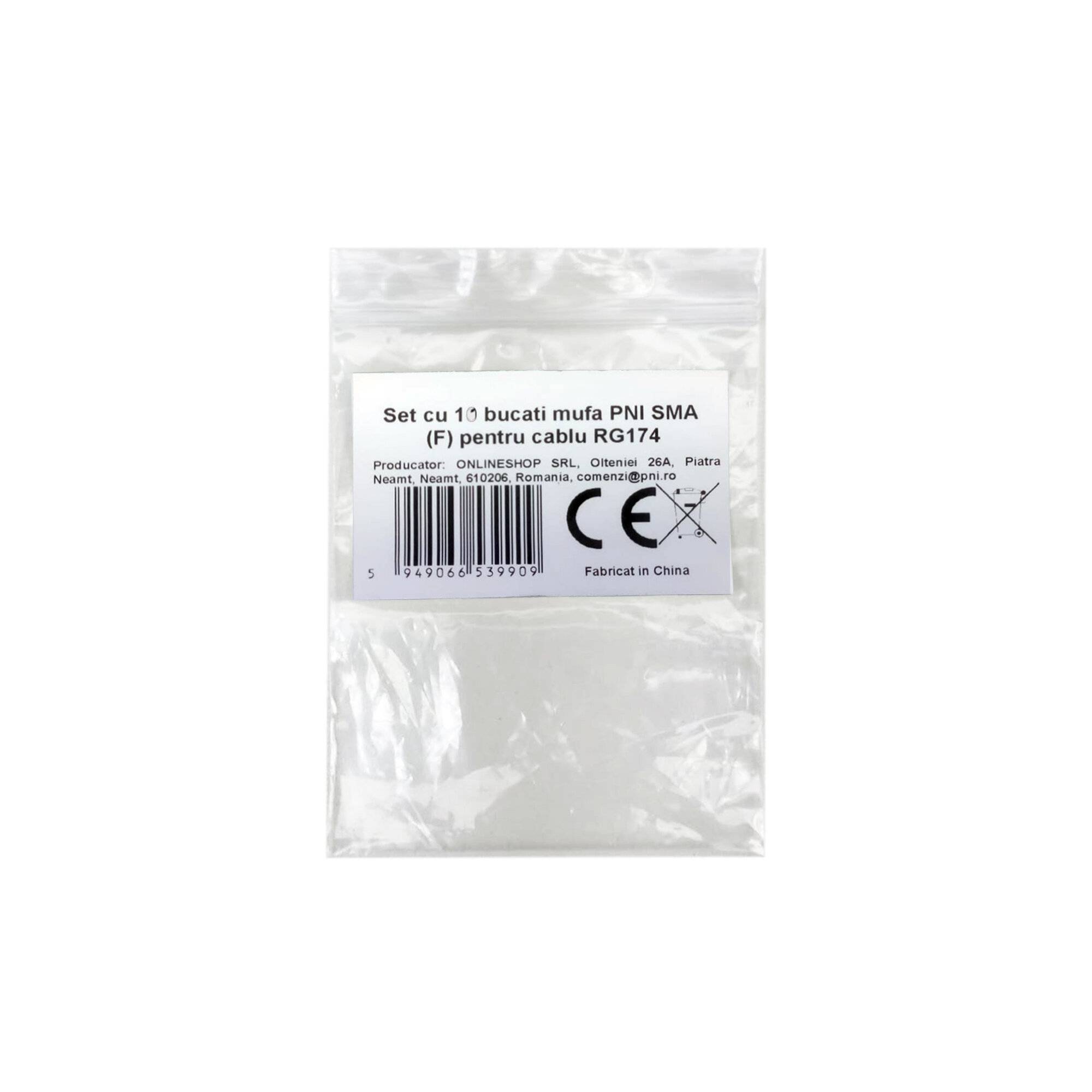 Set mit 10 PNI SMA (F) Steckern für RG174-Kabel-2