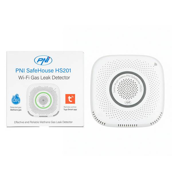PNI SafeHouse HS201 Methangassensor (CH4) mit WLAN, Steuerung über die Tuya Smart-Anwendung,
