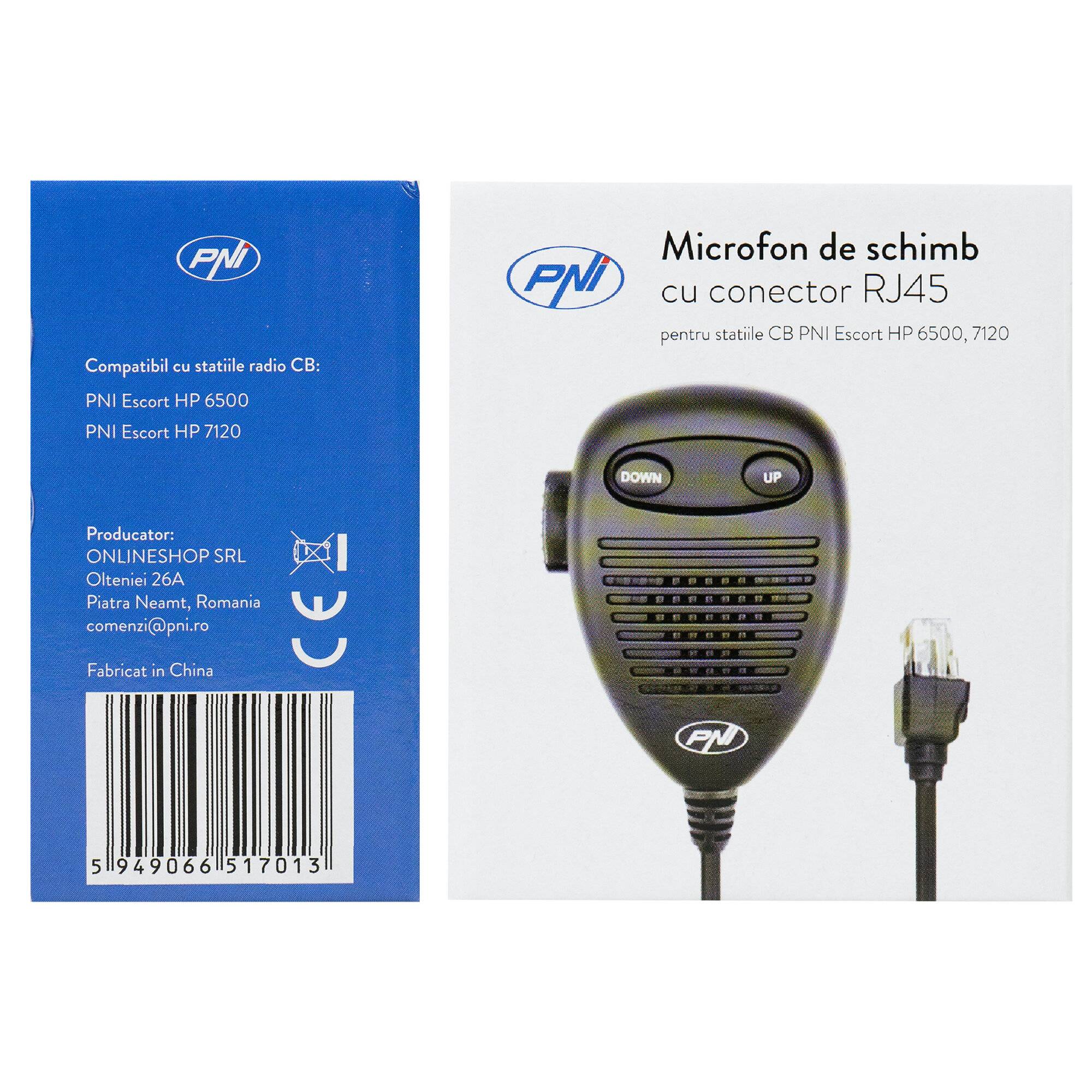 Ersatzmikrofon für CB-Radiosender PNI Escort HP 6500, PNI Escort HP 7120-2