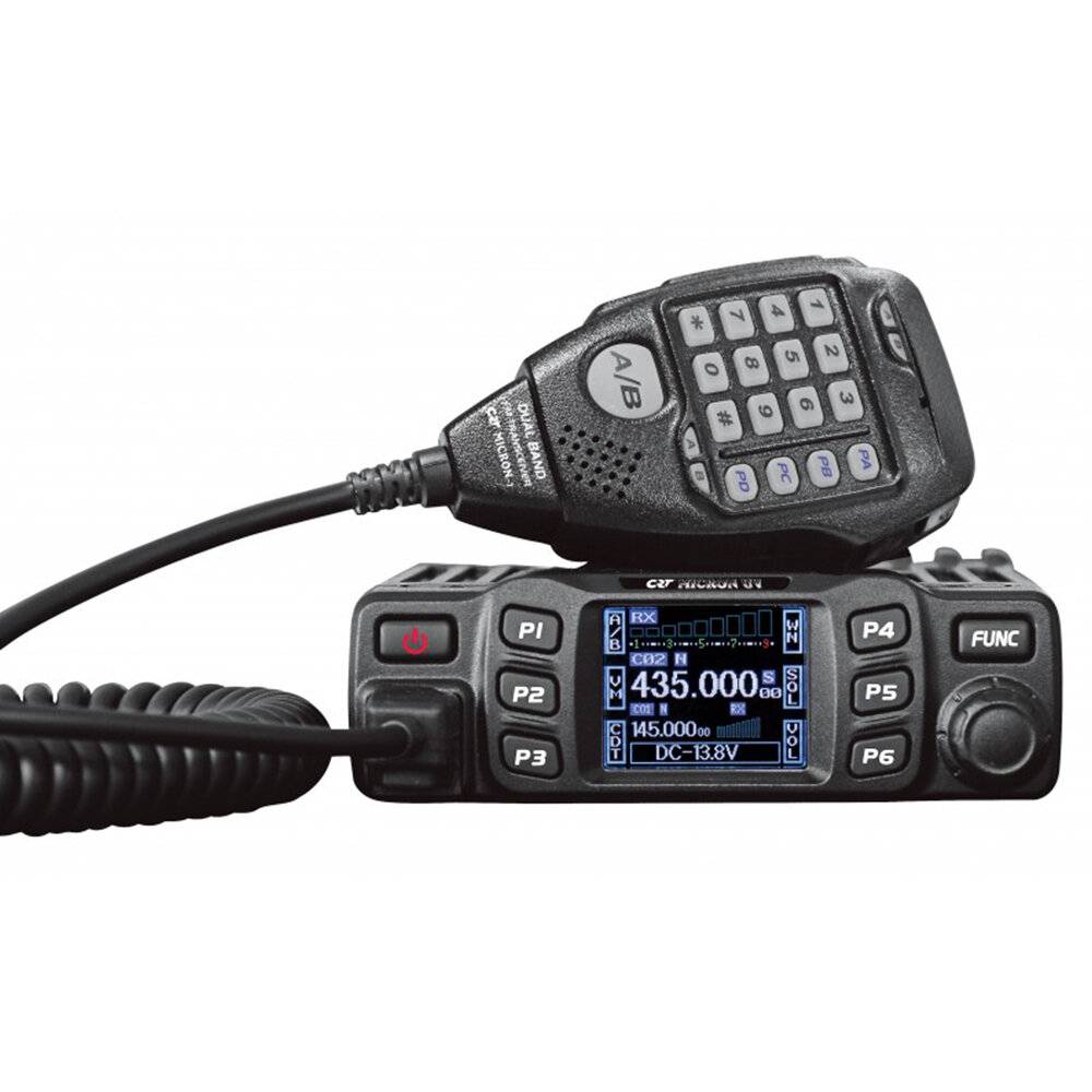 VHF / UHF CRT MICRON UV Dual Band Radio Station 144-146 MHz - 430-440 MHz, 13,8 Vdc, DTMF, Dual-0