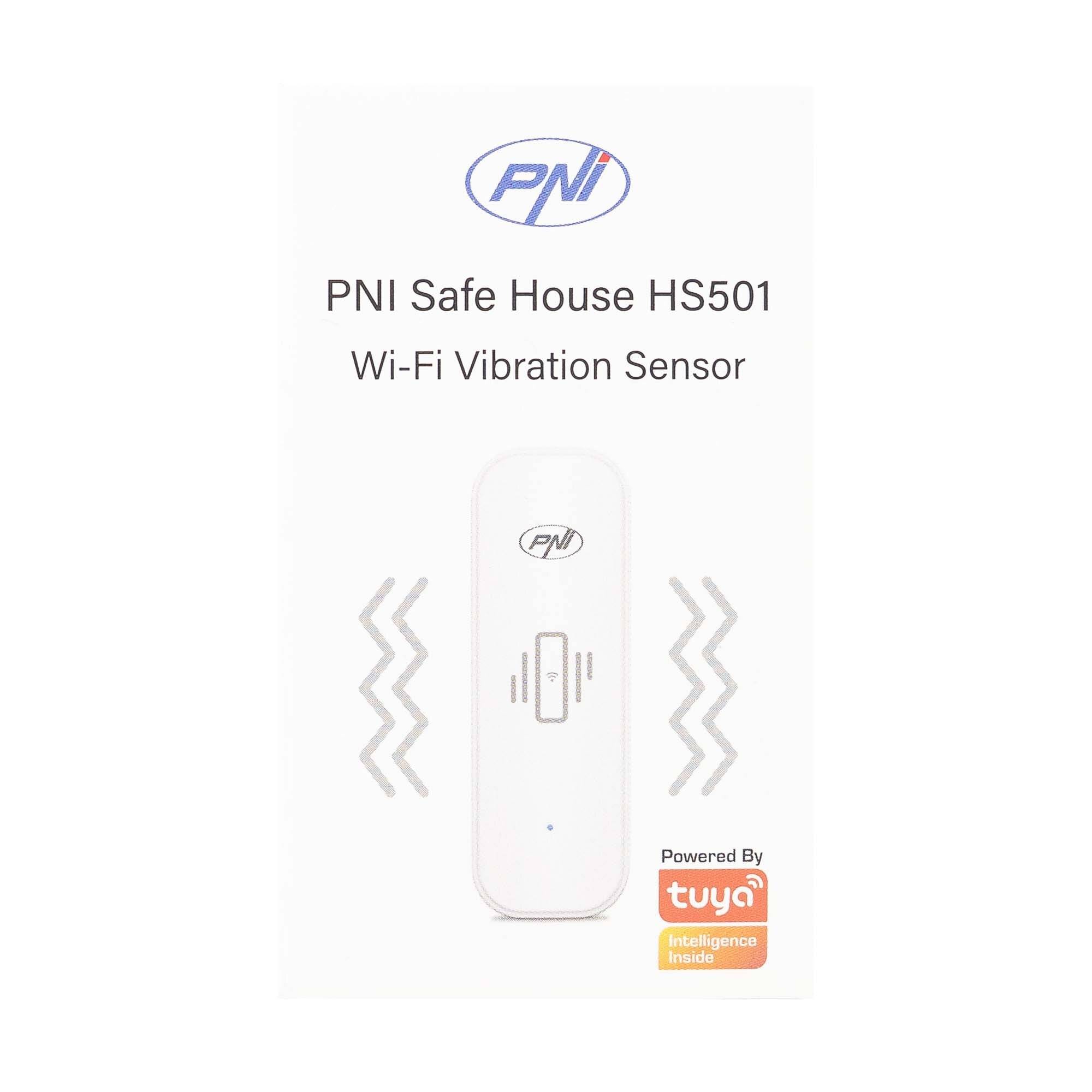 Symbolbild für PNI SafeHouse HS501 Vibrationssensor mit WLAN, kompatibel mit Tuya-Anwendungen,