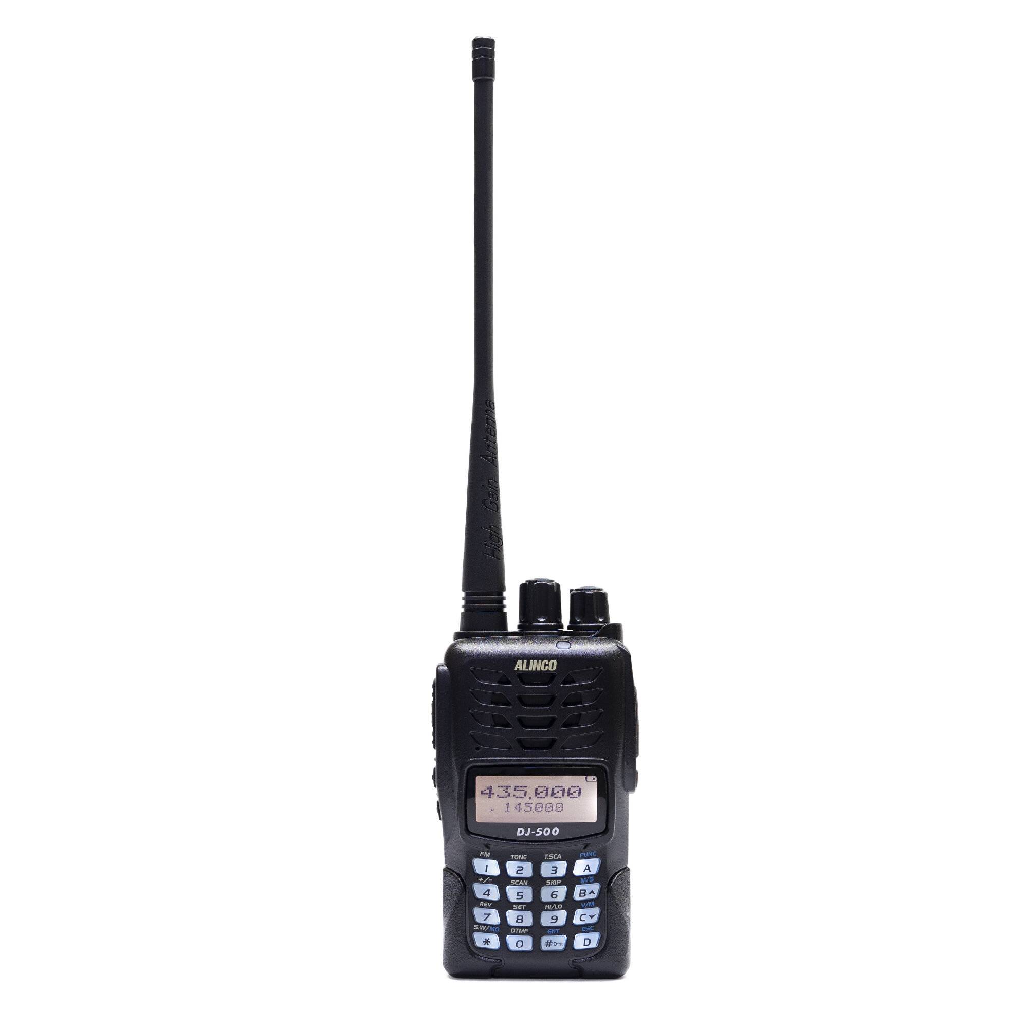 Tragbarer VHF/UHF-Radiosender PNI Alinco DJ-500-E, einstellbare Leistung, 200 CH, 1500 mAh, Talk-0