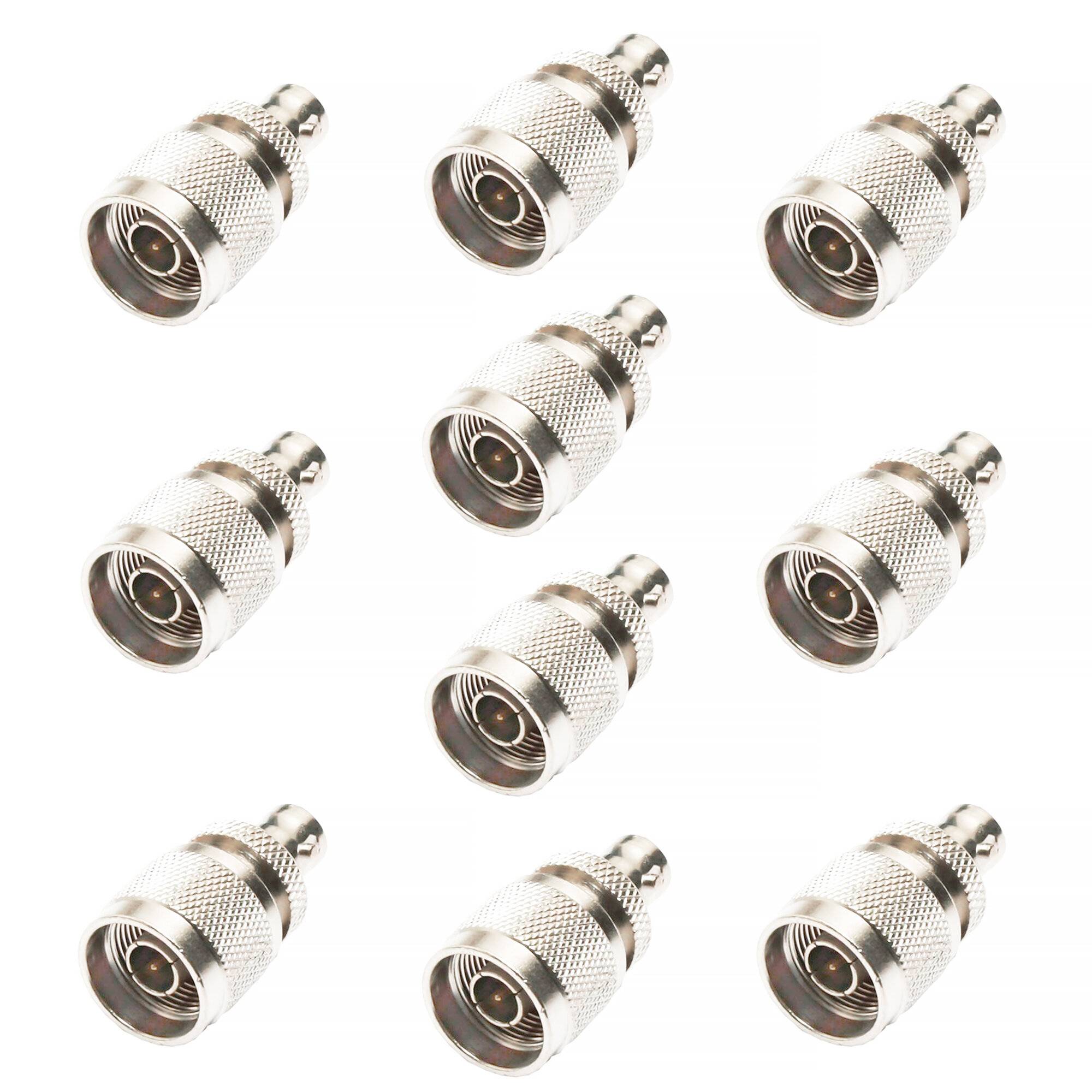 Set mit 10 Stück PNI N-Stecker auf BNC-Buchse-0