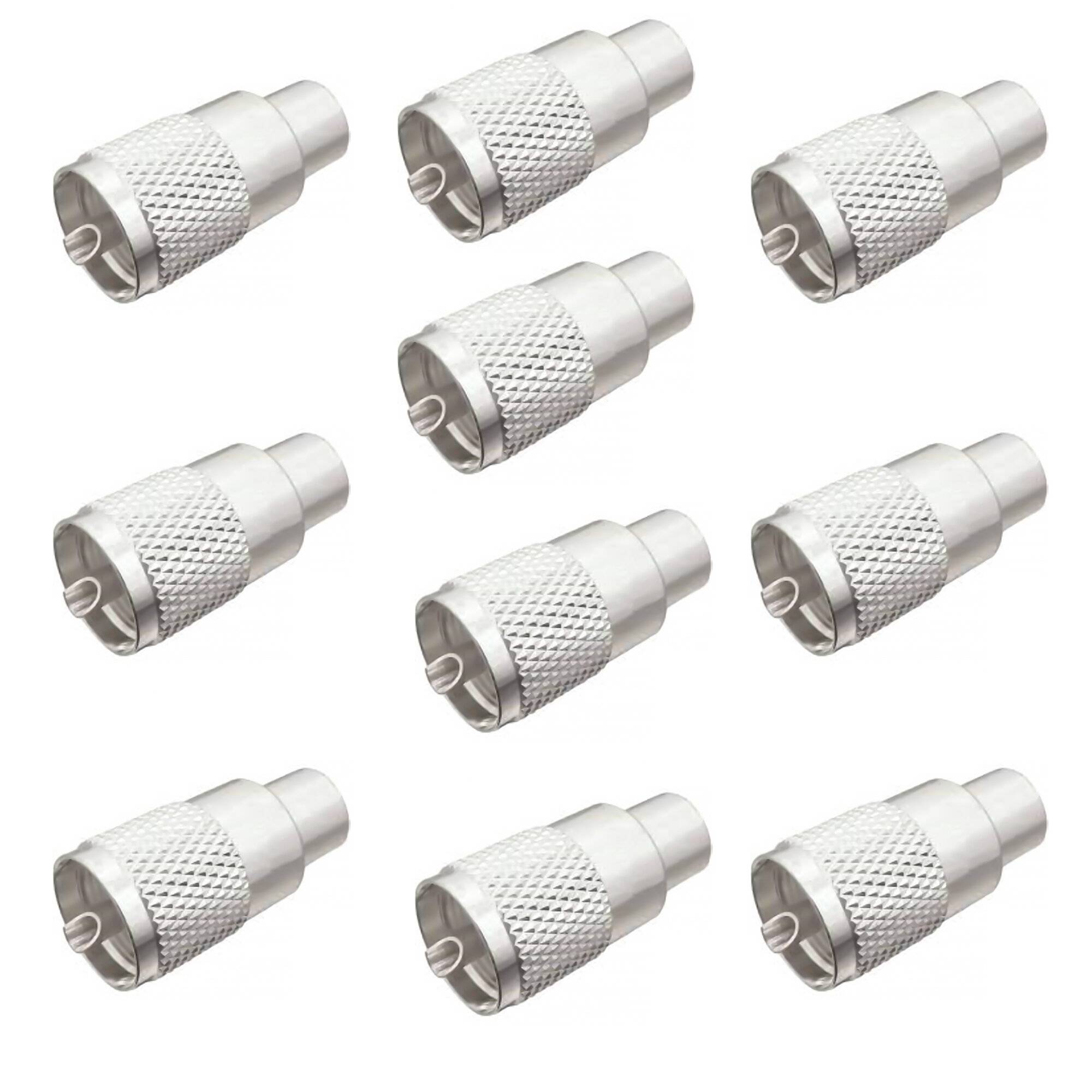 Set mit 10 PNI PL259-Steckern für RG213-Kabel, Stiftlänge 9 mm-0