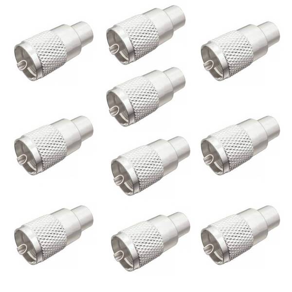 Set mit 10 PNI PL259-Steckern für RG213-Kabel, Stiftlänge 9 mm