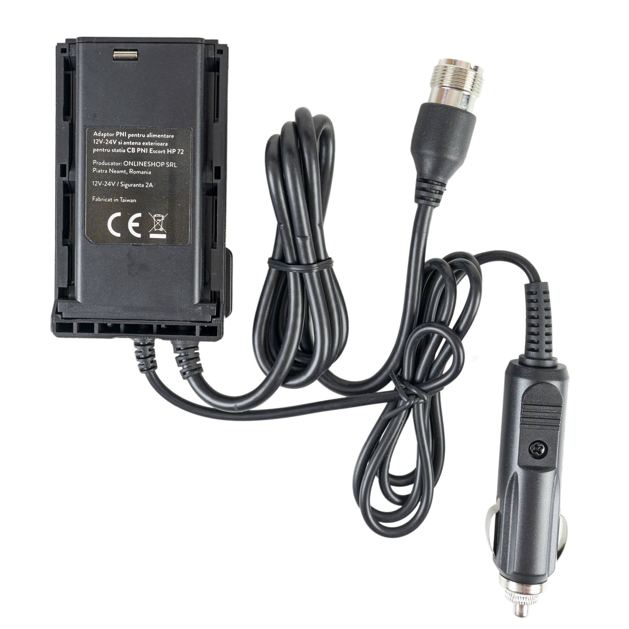 PNI-Adapter für 12V-24V-Netzteil und Außenantenne für tragbaren CB-Radiosender PNI Escort HP 72-0