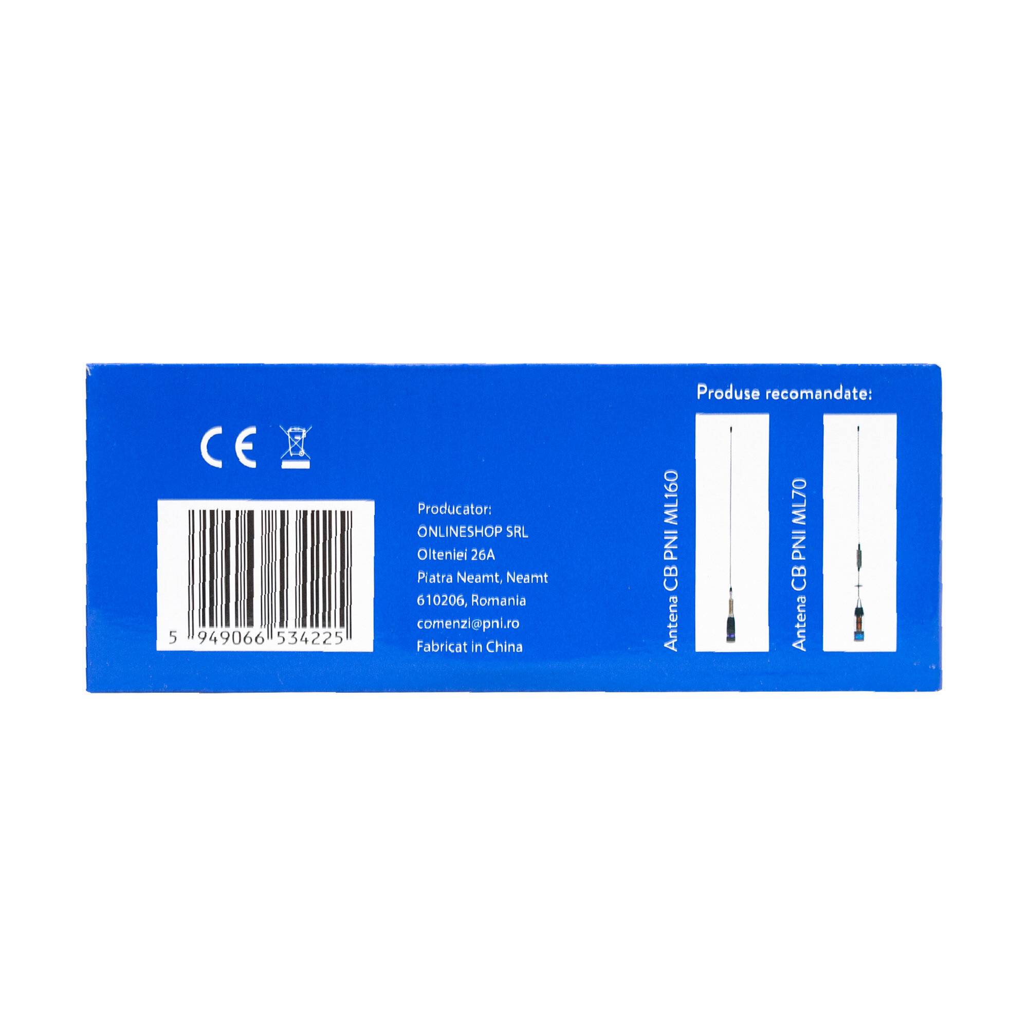Magnetfuß PNI 170/PL 170 mm, schmal, inklusive 4m Kabel und Stecker PL259-2