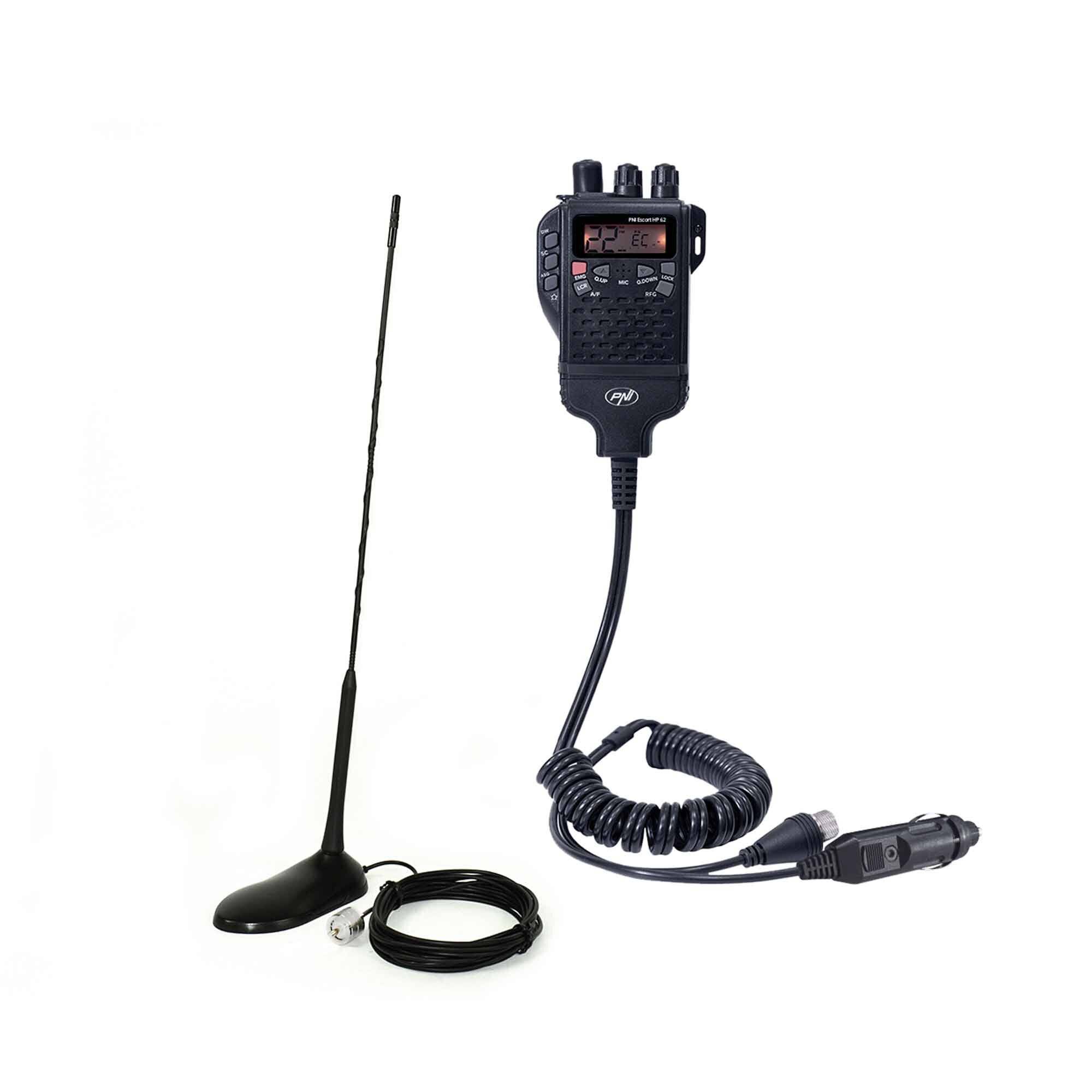 CB PNI Escort HP 62 Radiosender-Kit und PNI Extra 45-Antenne mit Magnet-0
